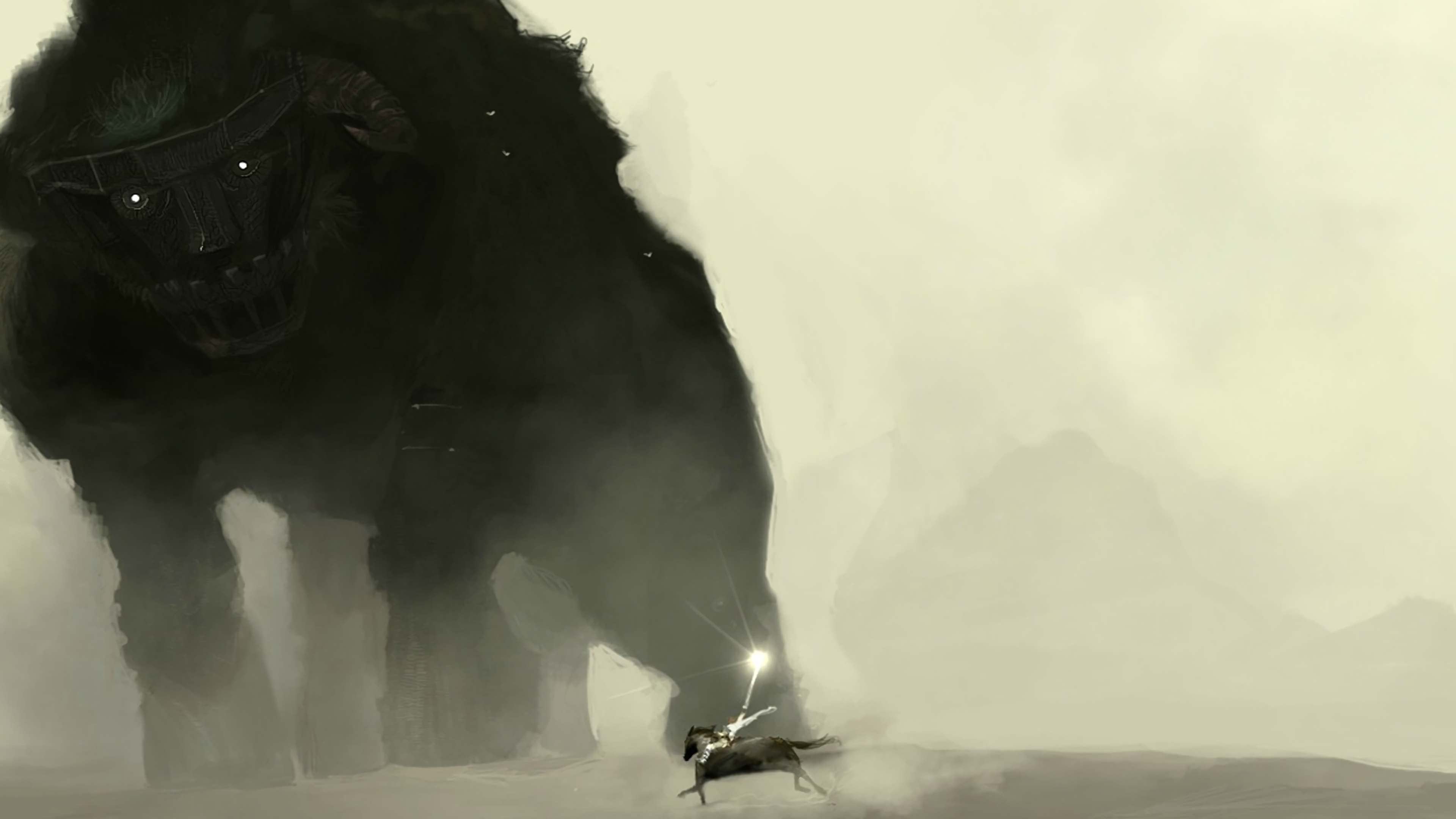 General 3840x2160 Shadow of the Colossus video game art video games Team Ico