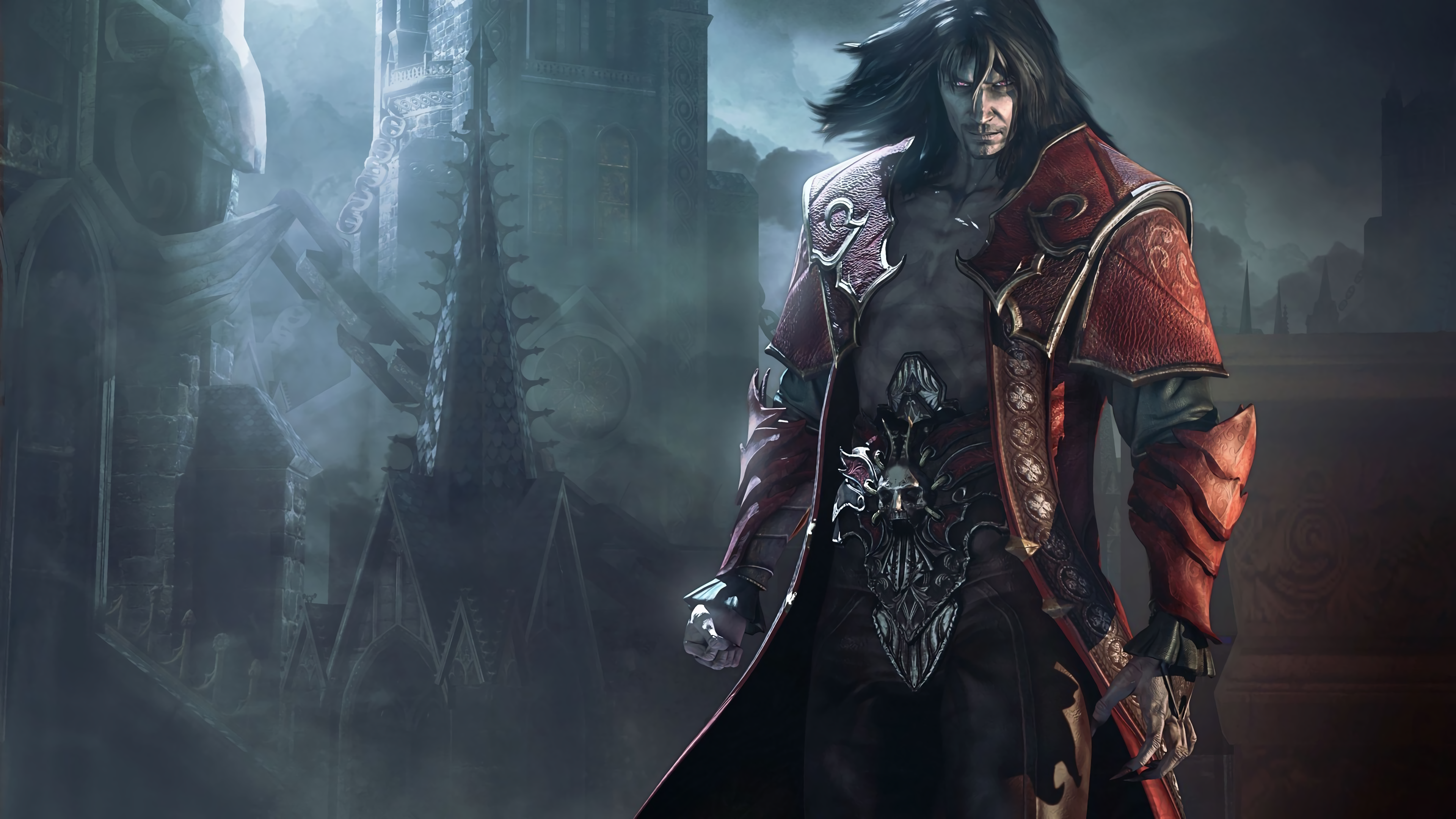 General 3840x2160 video games vampires Castlevania Castlevania: Lords of Shadow 2 Dracula video game characters video game art