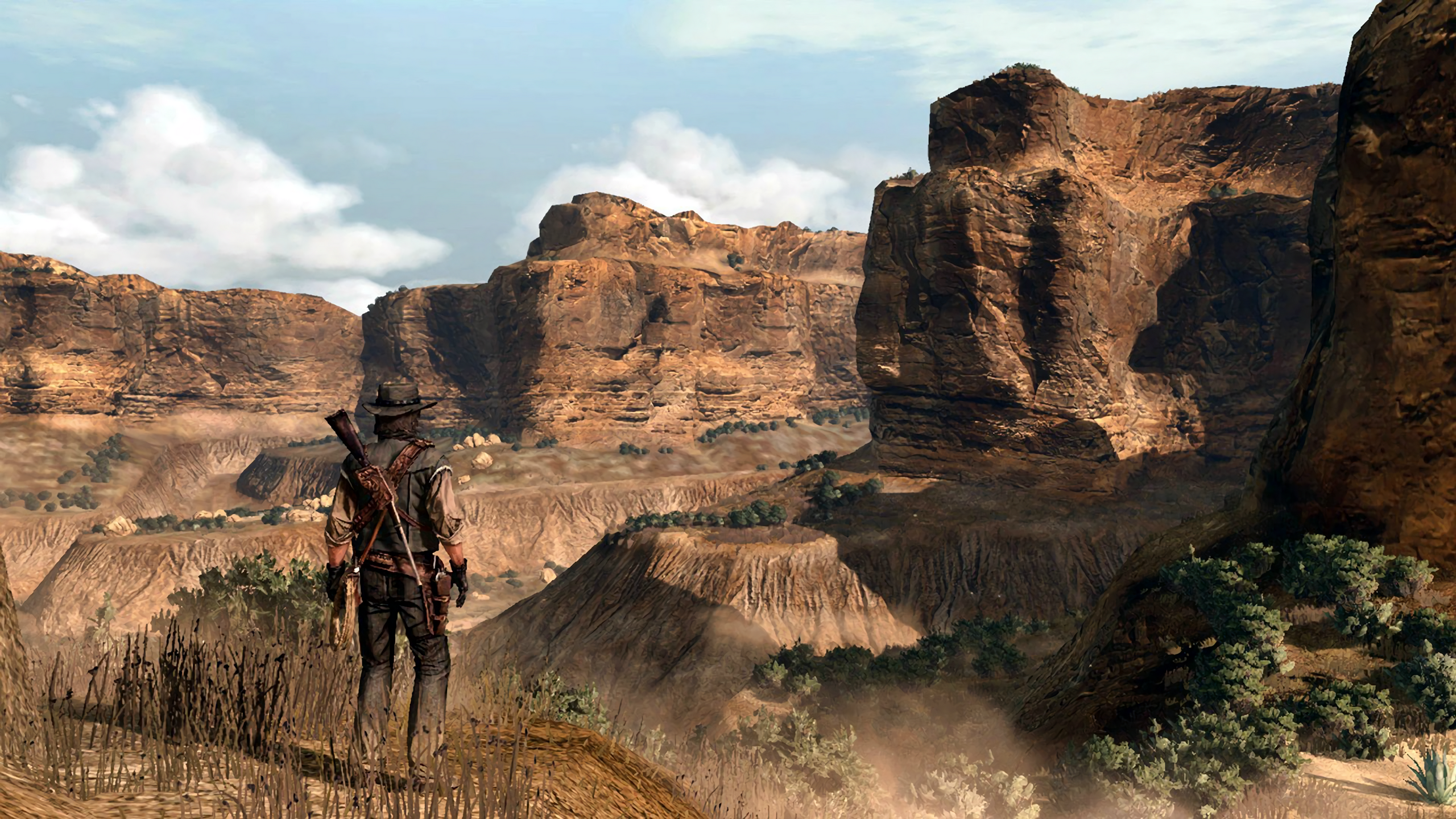 General 2560x1440 Red Dead Redemption video games rocks video game art PC gaming video game landscape screen shot