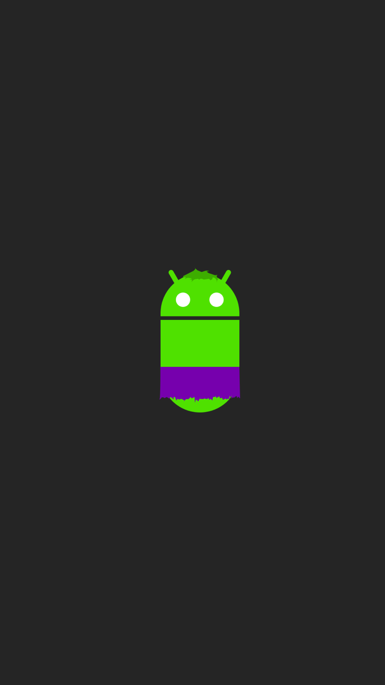 General 1242x2208 minimalism Hulk simple background artwork dark background Android (operating system) operating system