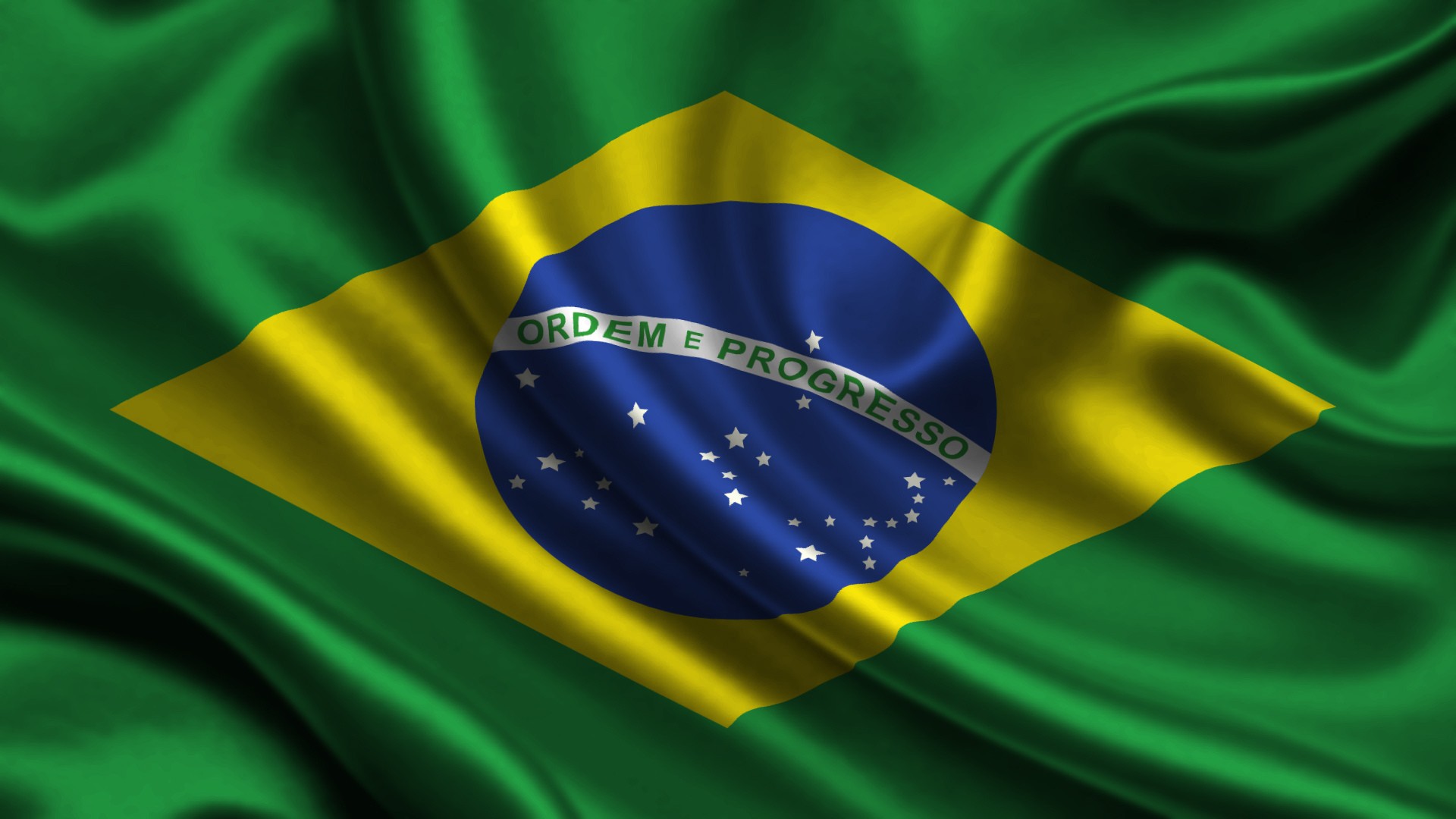 General 1920x1080 Brazil flag blue yellow green