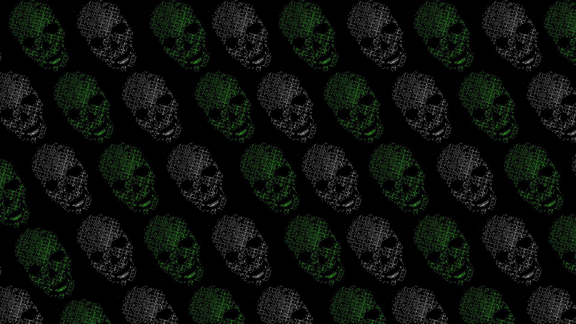 General 1920x1080 skull black green Watch_Dogs 2 DEDSEC