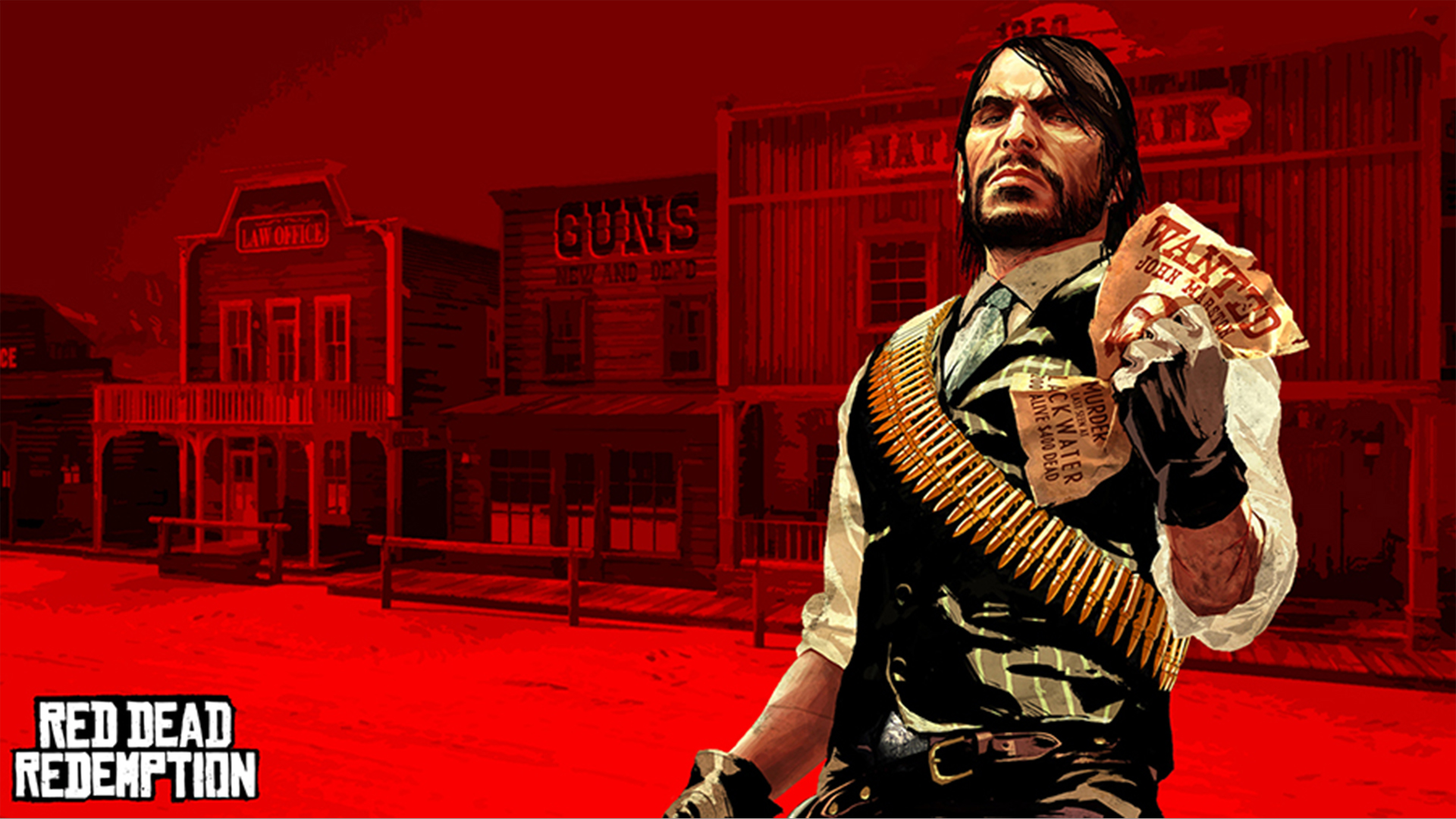General 1920x1080 Red Dead Redemption John Marston video game art video games