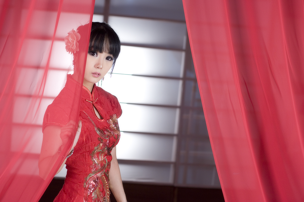 People 1280x853 cheongsam Chinese dress Asian women model Korean Im Soo Yeon