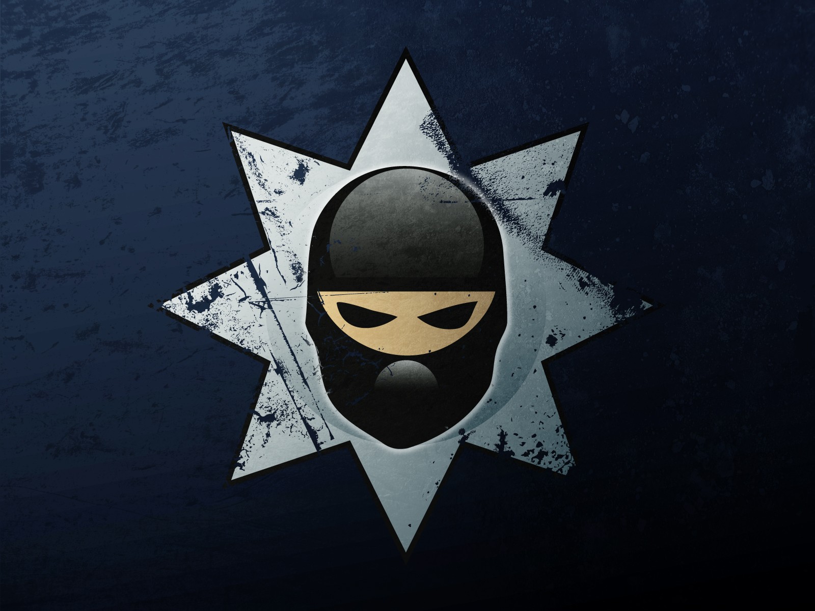 General 1600x1200 ninjas mask minimalism blue background Halo (game)