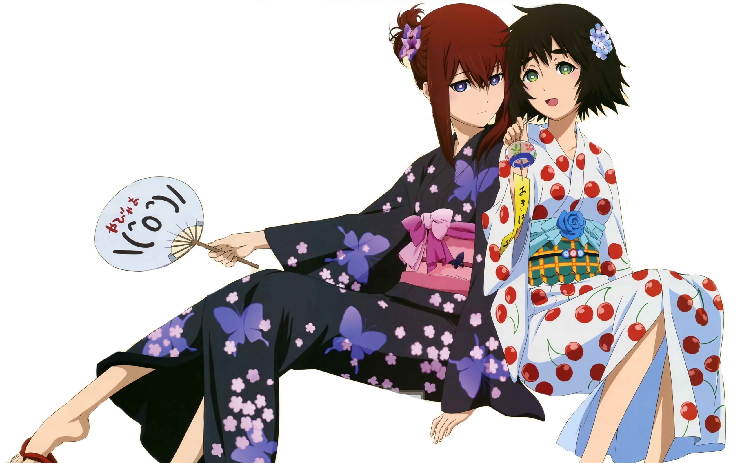 Anime 2560x1600 anime Steins;Gate Shiina Mayuri Makise Kurisu Japanese clothes