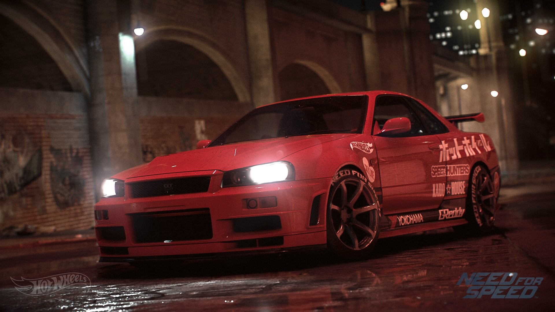 General 1920x1080 car vehicle red cars video games Need for Speed Nissan Nissan Skyline R34