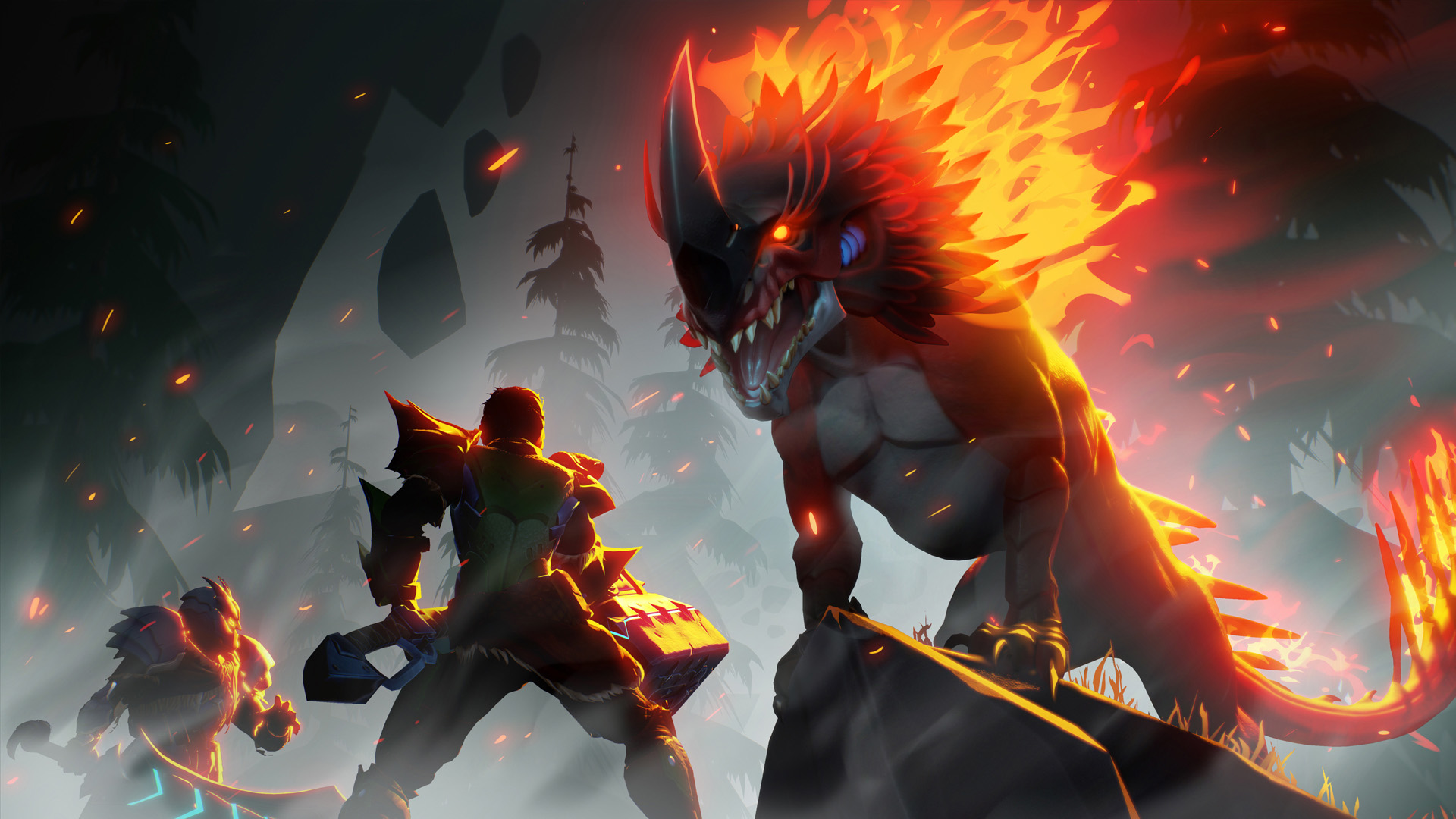 General 1920x1080 Dauntless (VideoGame) video games PC gaming fire creature
