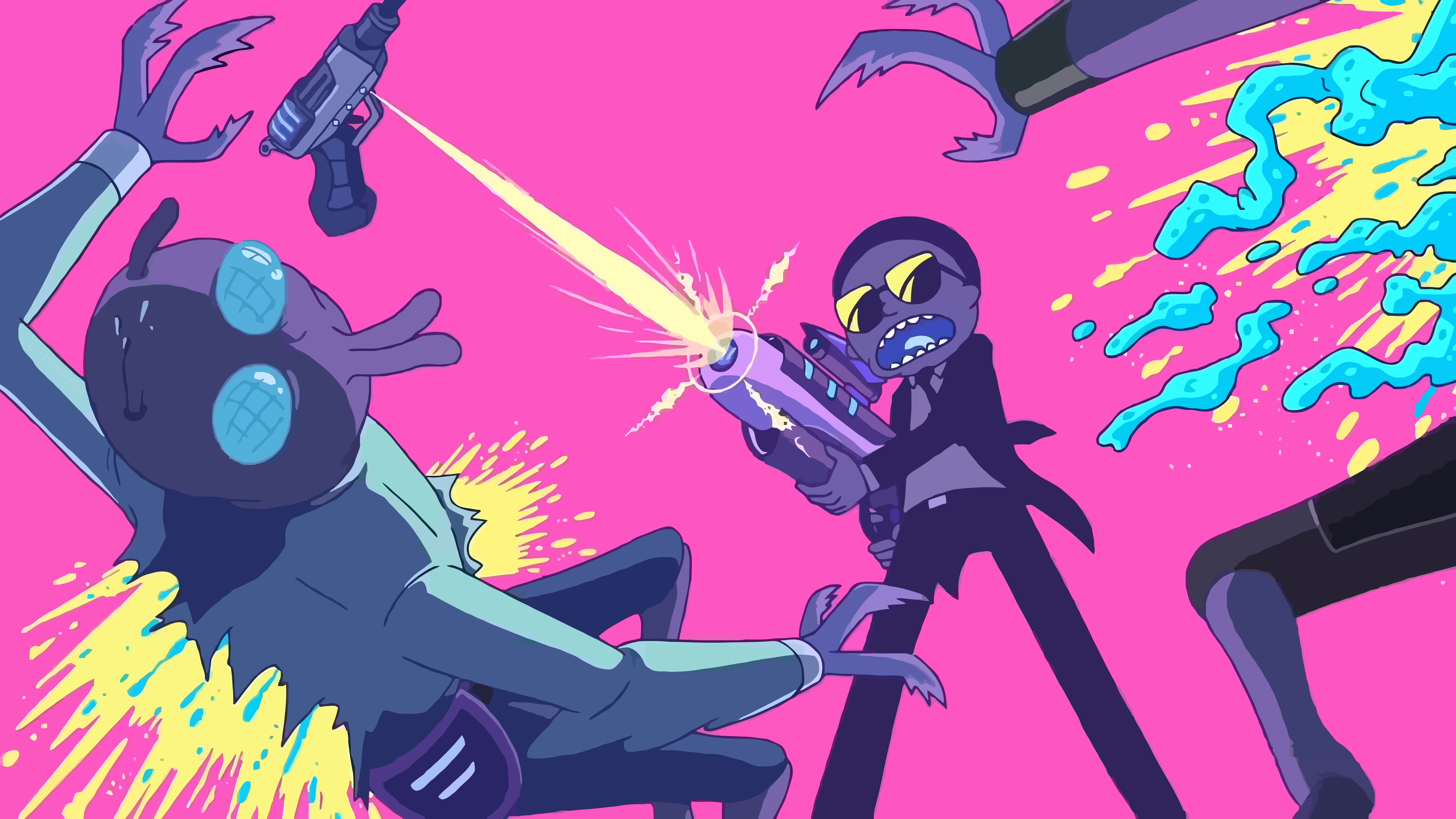 General 8000x4500 Rick and Morty Run the Jewels vector TV series