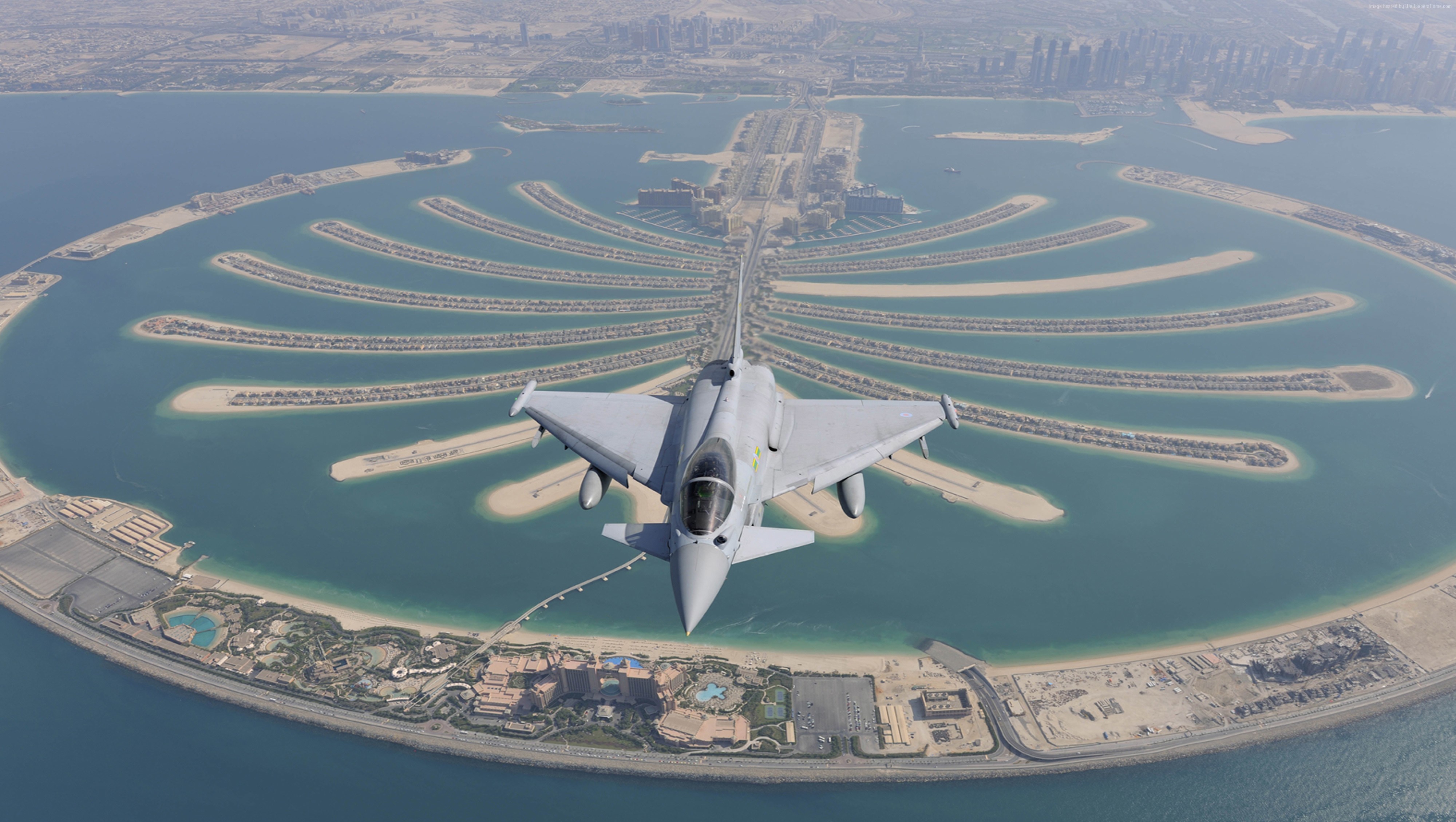 General 4000x2260 Eurofighter Typhoon Royal Air Force Dubai military military vehicle military aircraft aircraft Middle East Asia