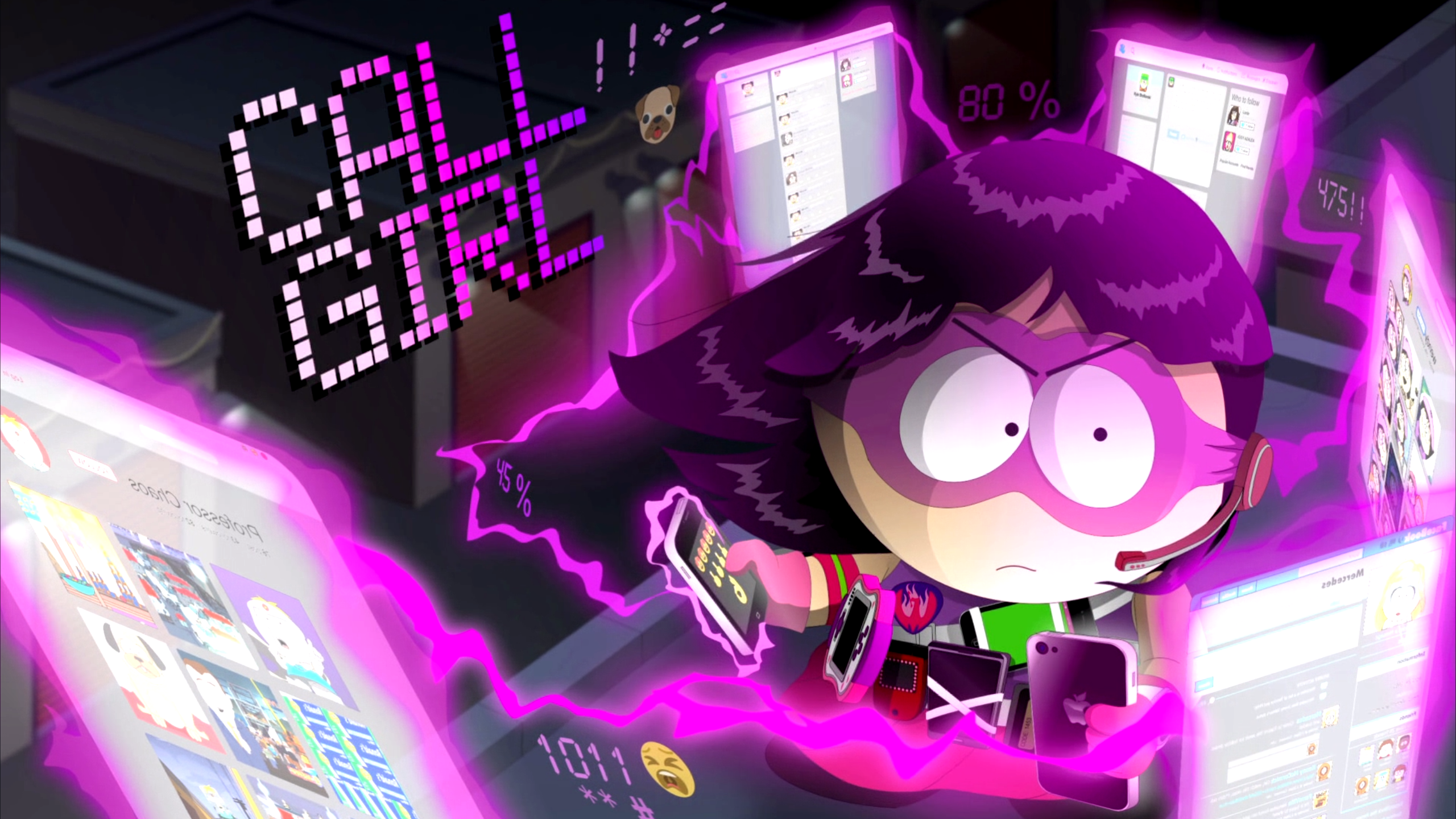 General 2560x1440 South Park: Fractured But Whole humor video games pink