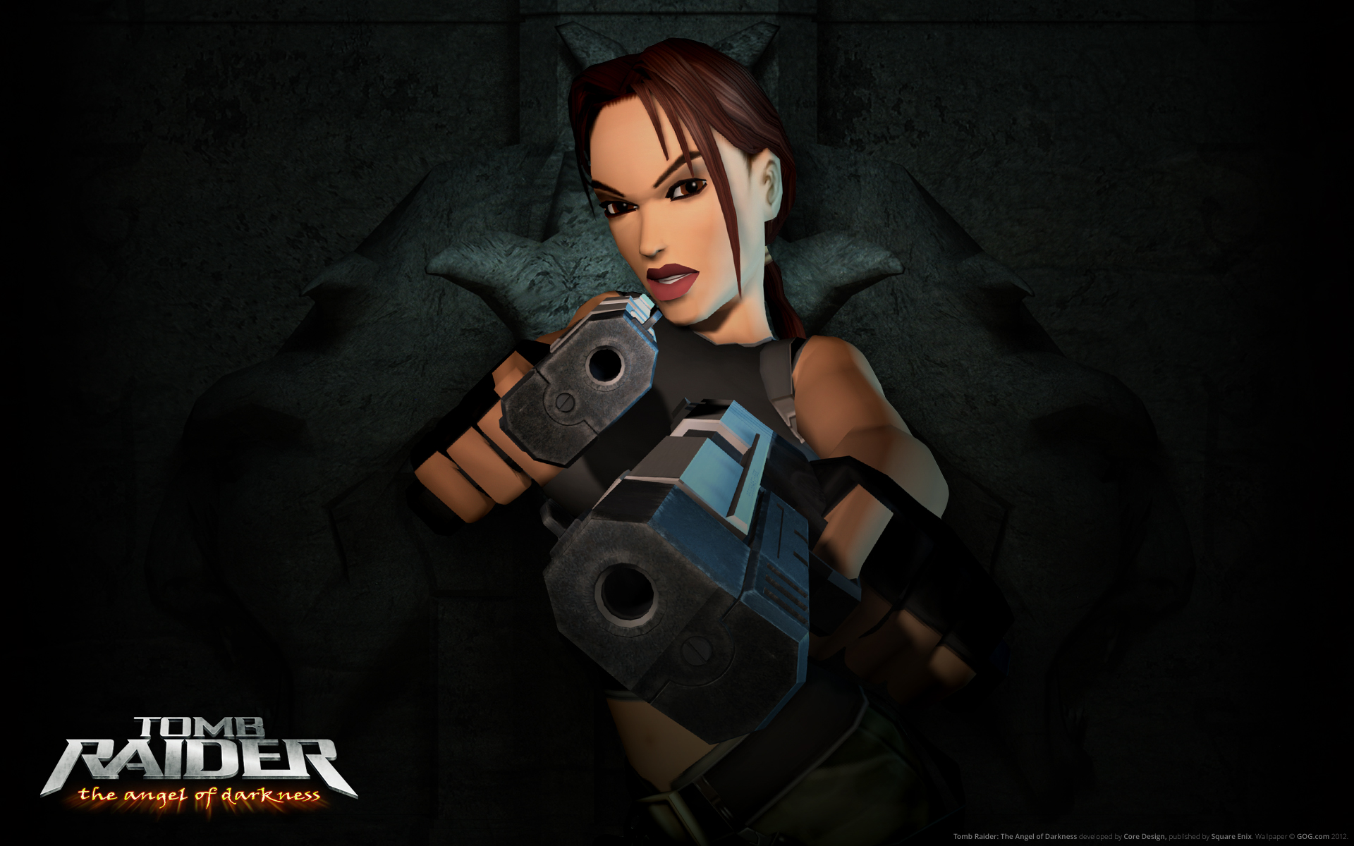 General 1920x1200 Tomb Raider video games Lara Croft (Tomb Raider) Core Design Square Enix aiming girls with guns gun weapon video game girls video game characters PC gaming Tomb Raider: Angel of Darkness