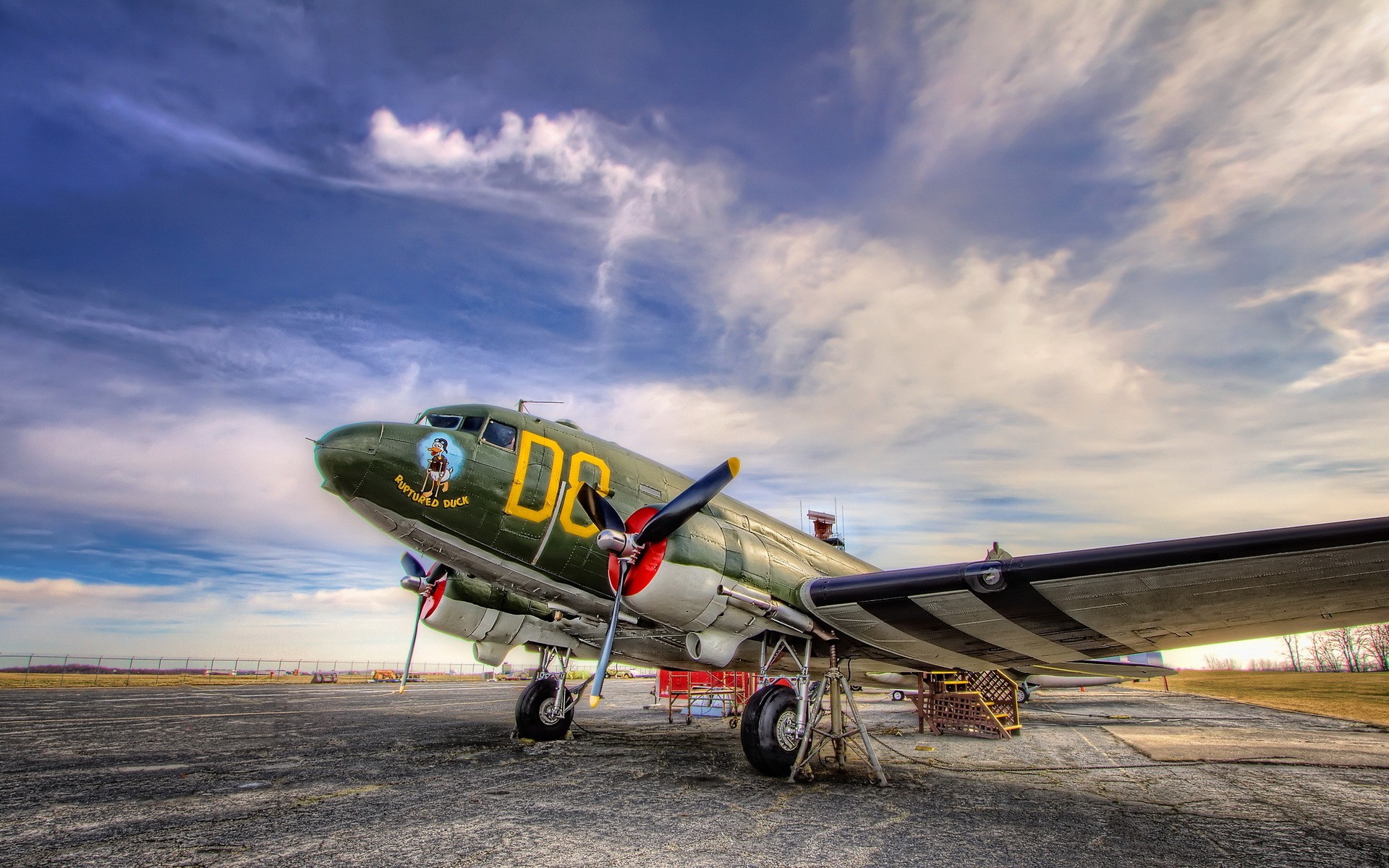General 1920x1200 aircraft vehicle military vehicle military military aircraft C-47 Skytrain transport Warbird HDR airplane American aircraft