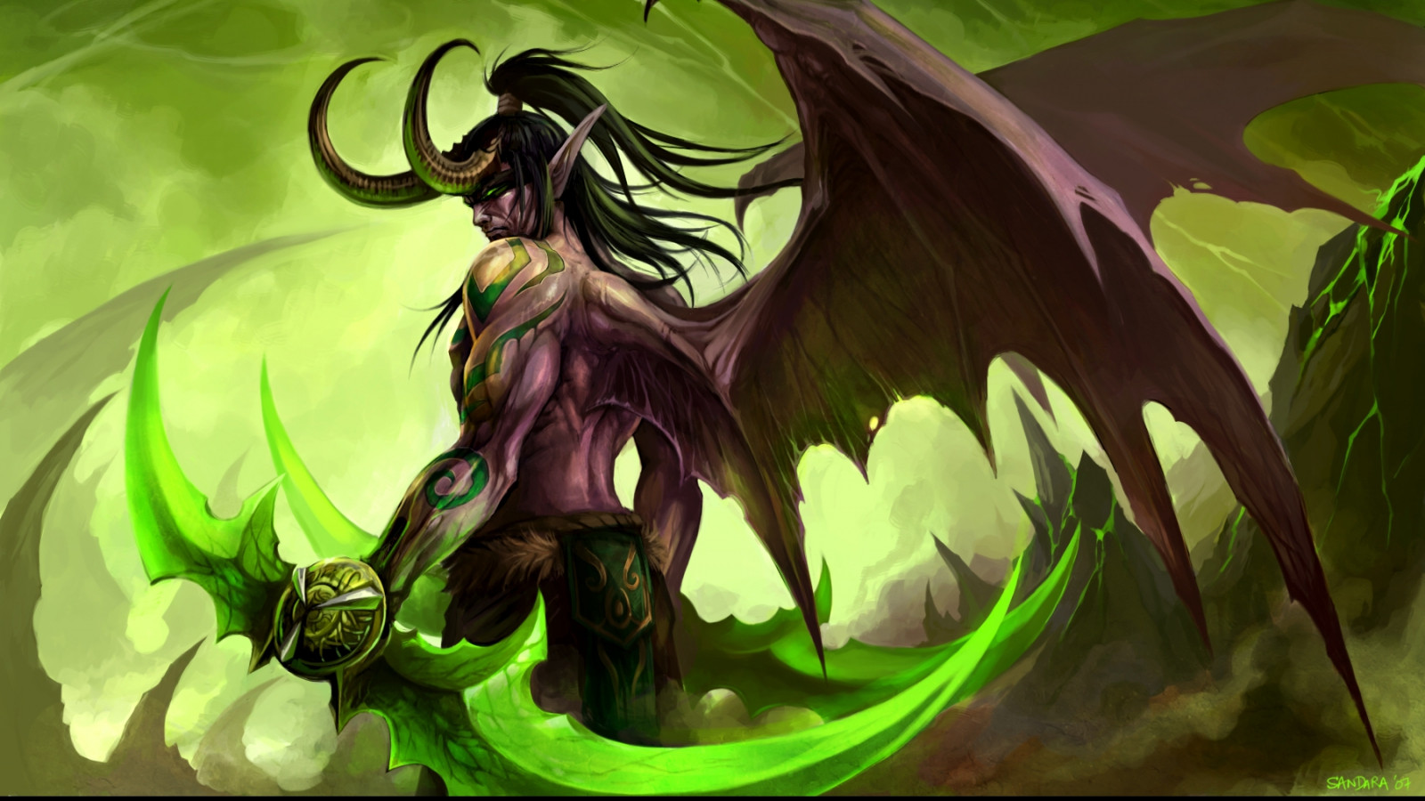 General 1600x900 Illidan Stormrage video games Warcraft World of Warcraft Blizzard Entertainment video game characters