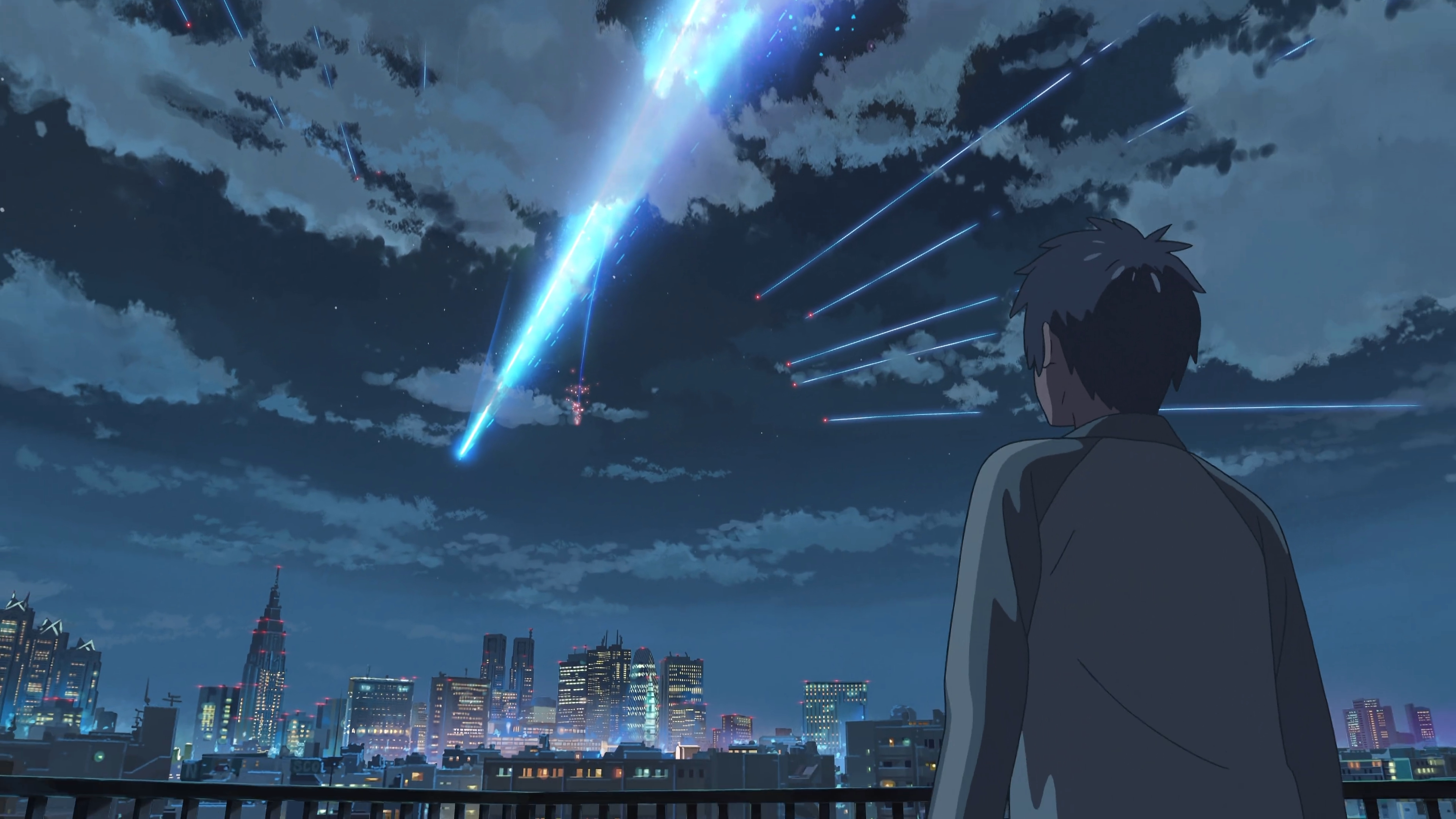 Anime 3840x2160 Makoto Shinkai  Kimi no Na Wa anime stars sky
