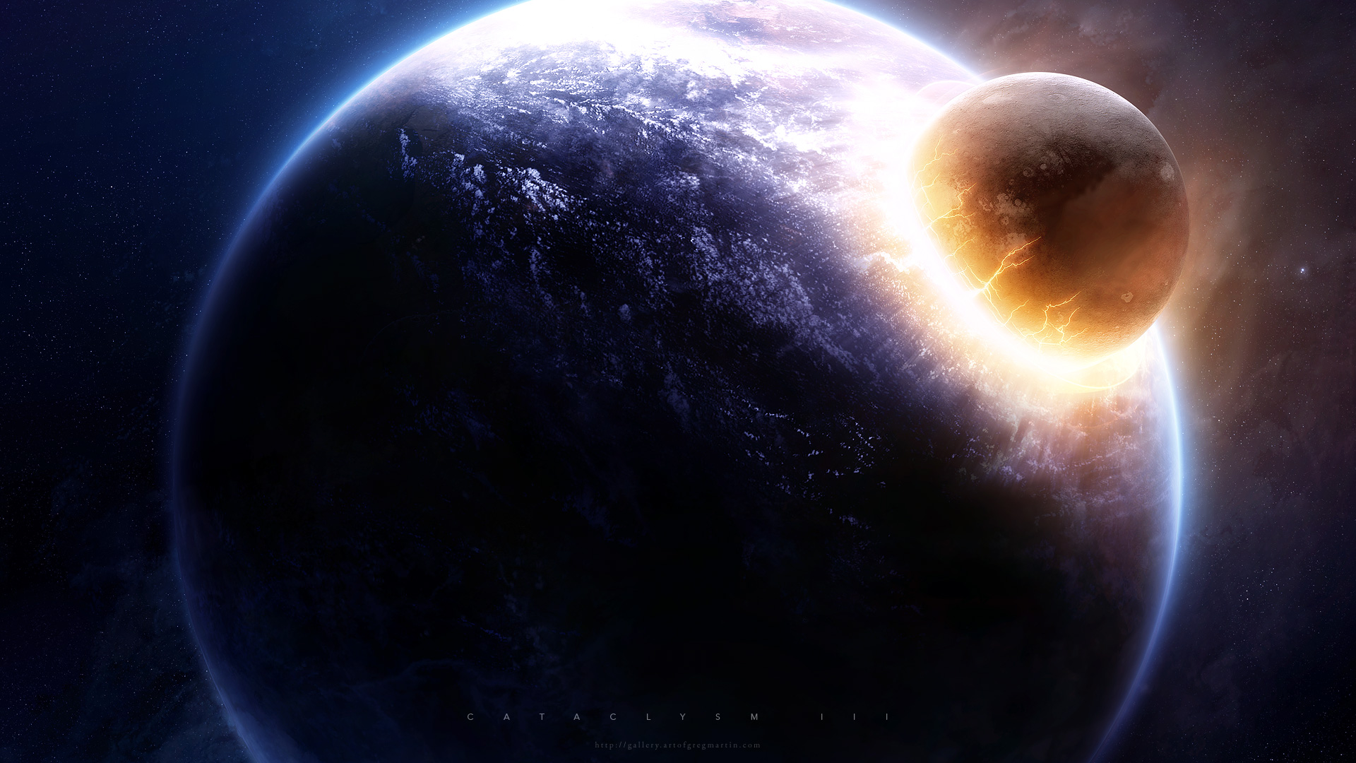 General 1920x1080 space planet space art apocalyptic digital art