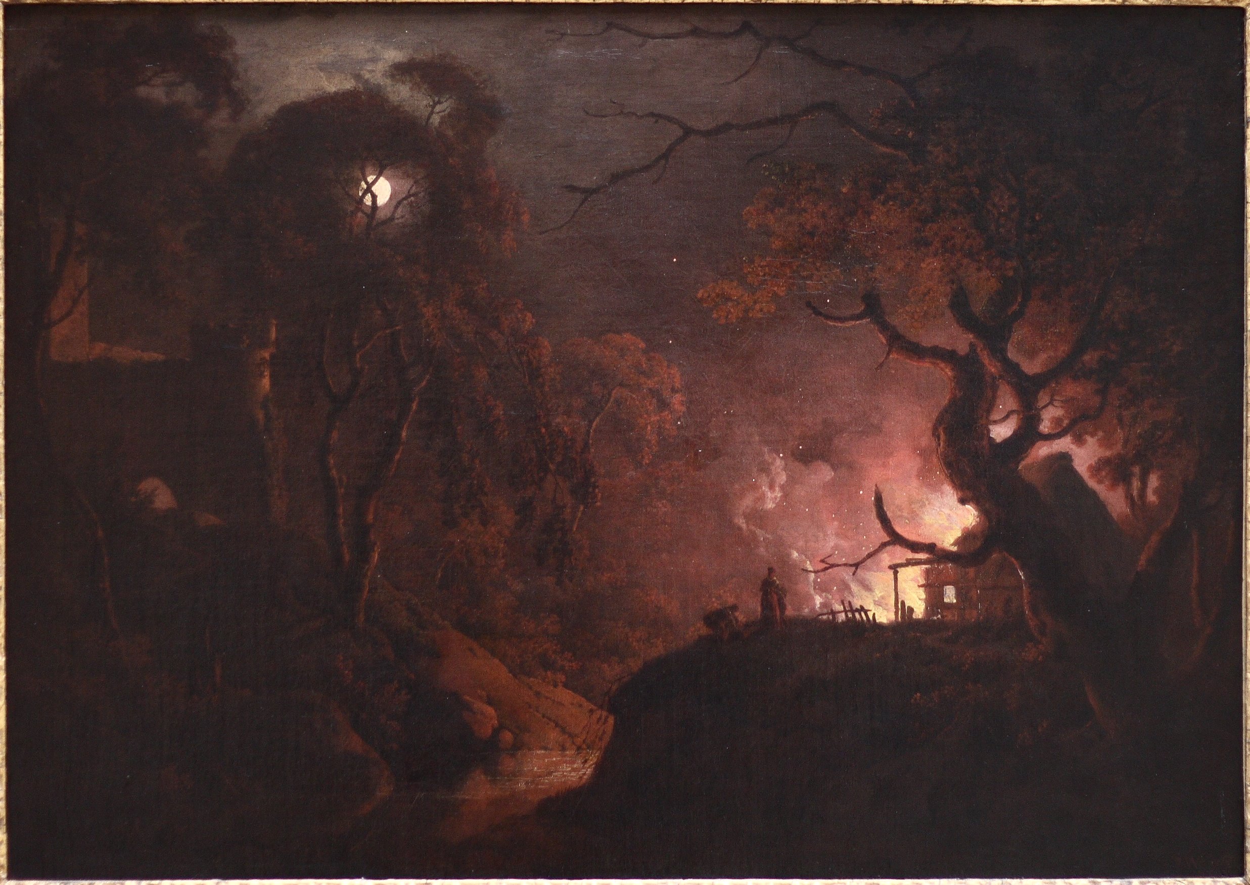 General 2473x1751 Joseph Wright classic art painting dark night