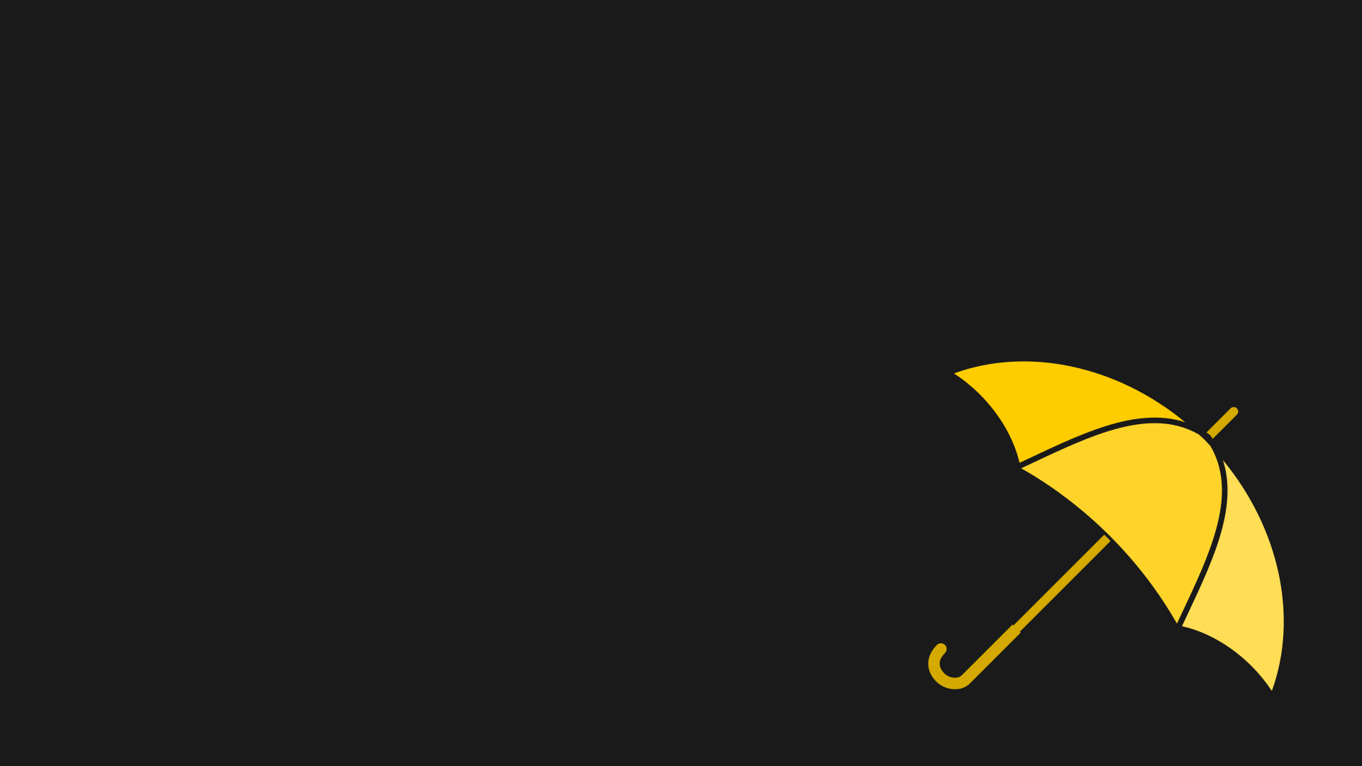 General 1920x1080 How I Met Your Mother umbrella Yellow Umbrella Ted Mosby Barney Stinson minimalism