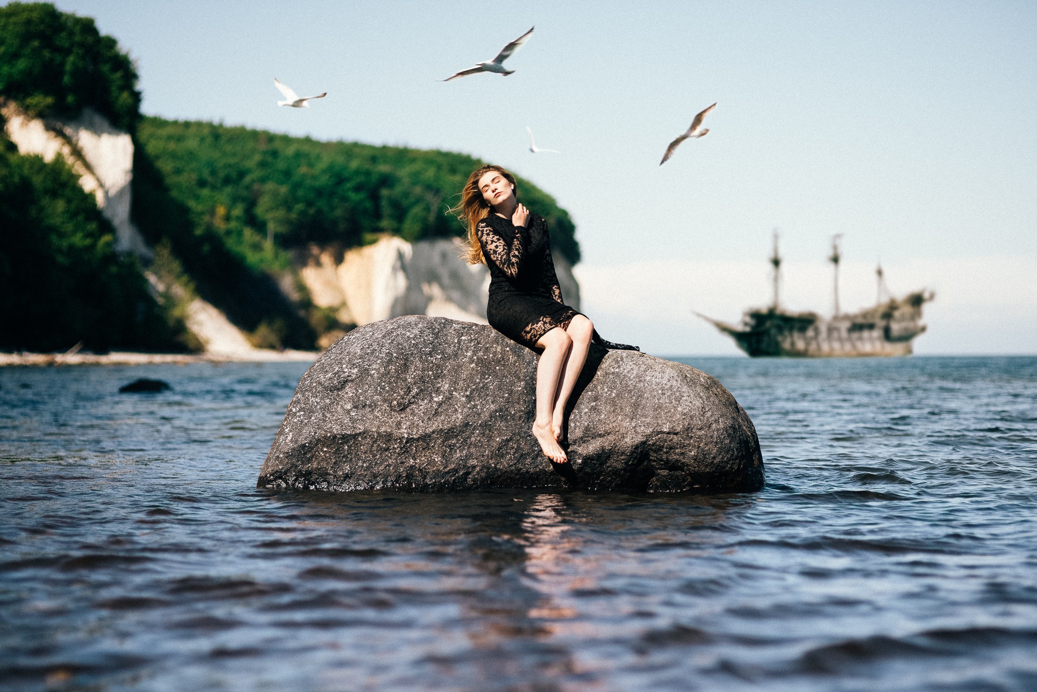 Stone woman