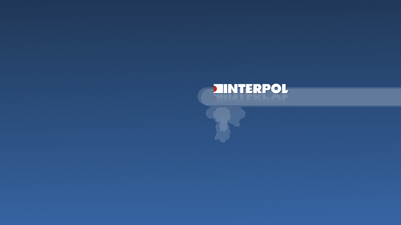 General 1366x768 music Interpol minimalism blue background band