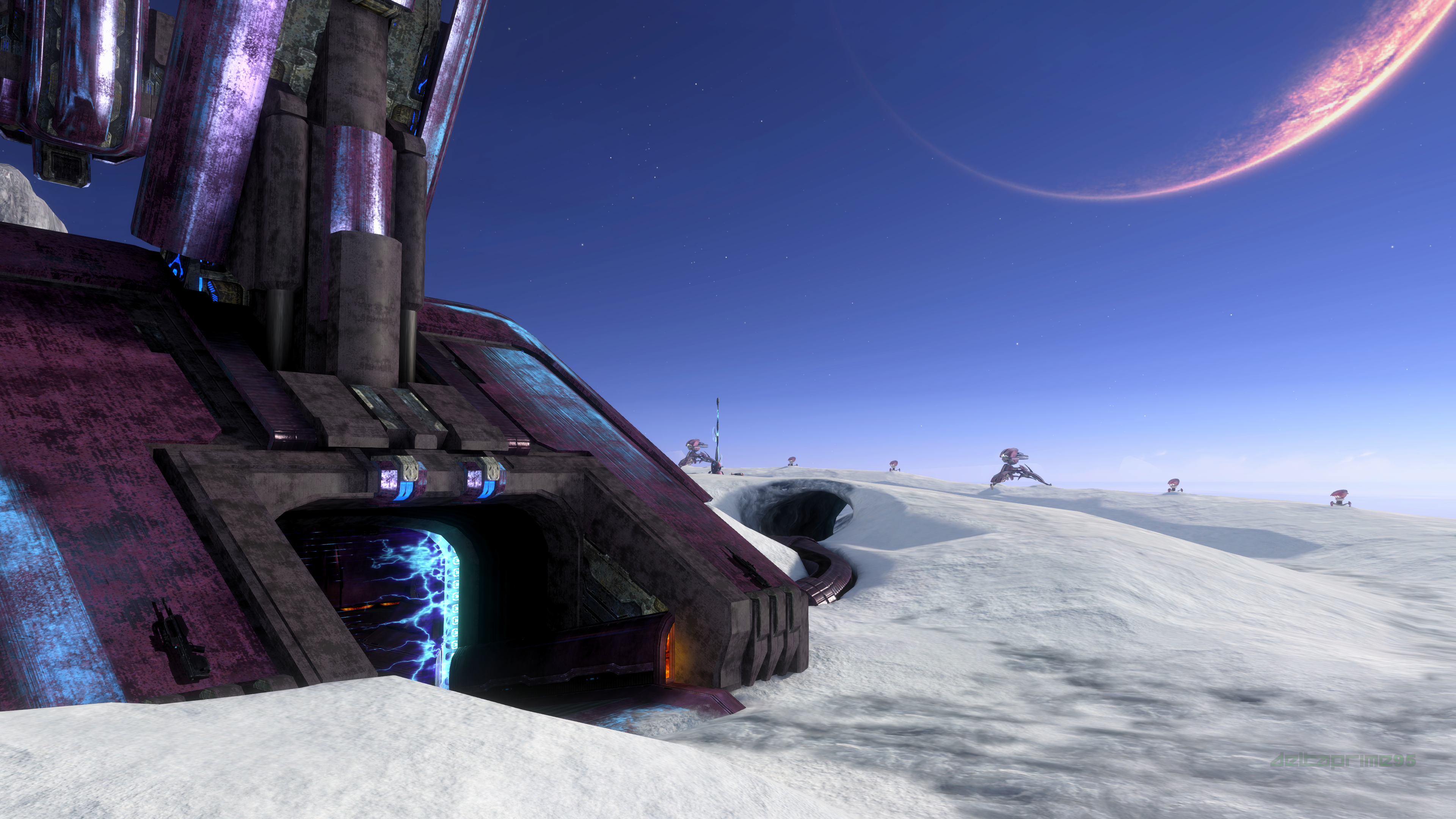 General 3840x2160 Halo 3 Snowbound (Multiplayer Map) PC gaming screen shot