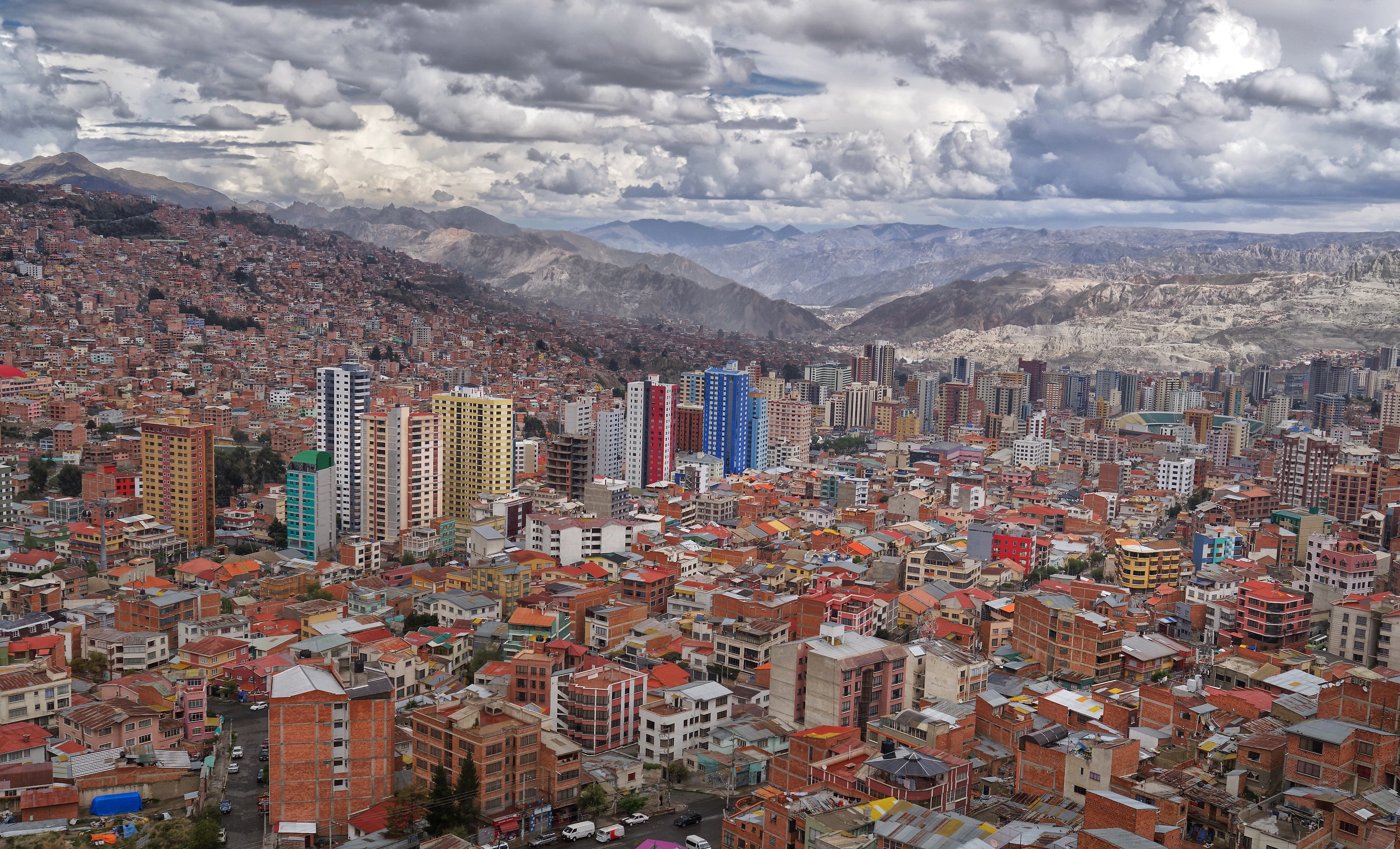 General 3000x1820 La Paz (City) Bolivia city cityscape