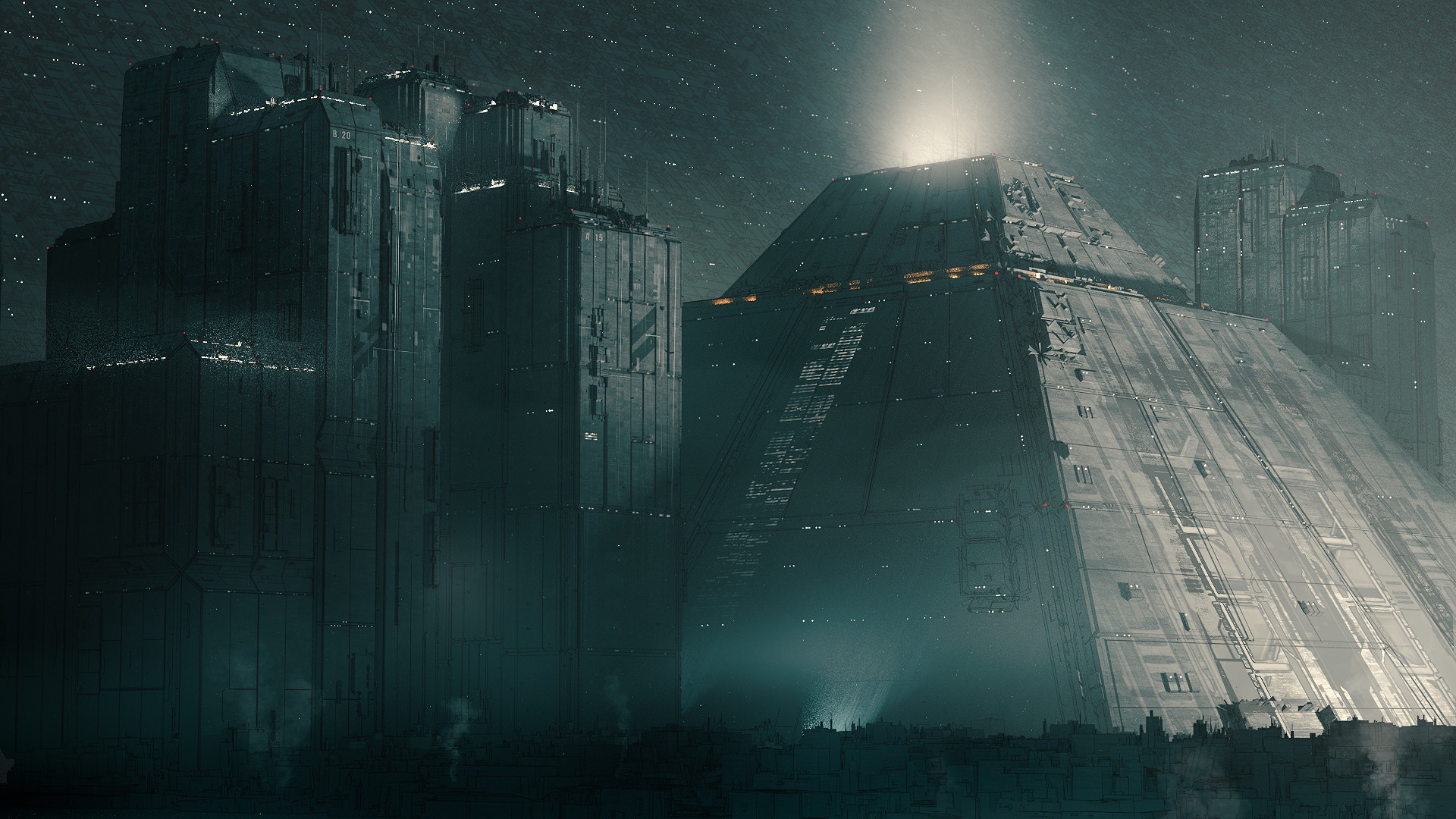 General 1920x1080 artwork futuristic futuristic city Blade Runner cyberpunk digital art
