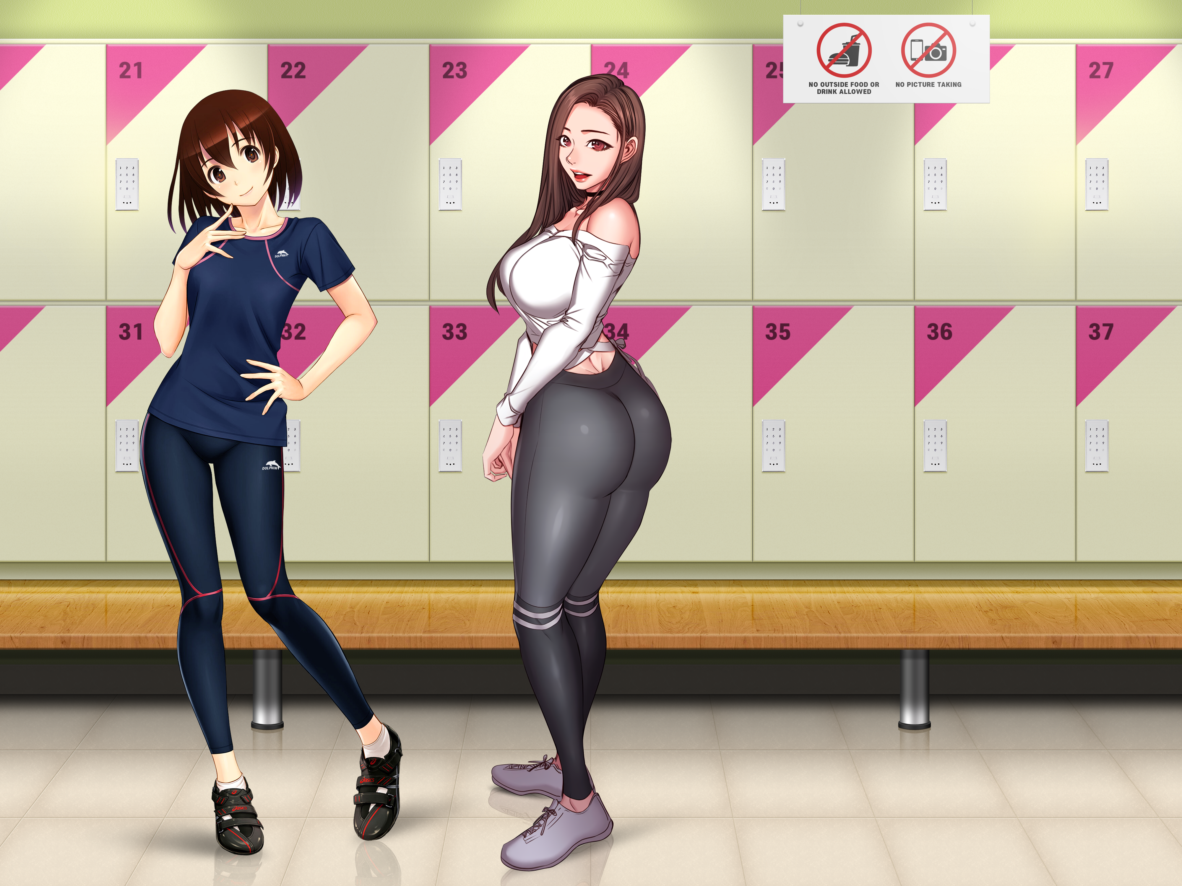 Anime 4000x3000 locker room artwork anime anime girls