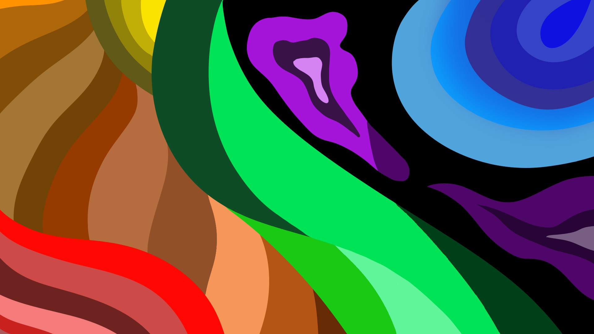 General 1920x1080 digital art abstract colorful