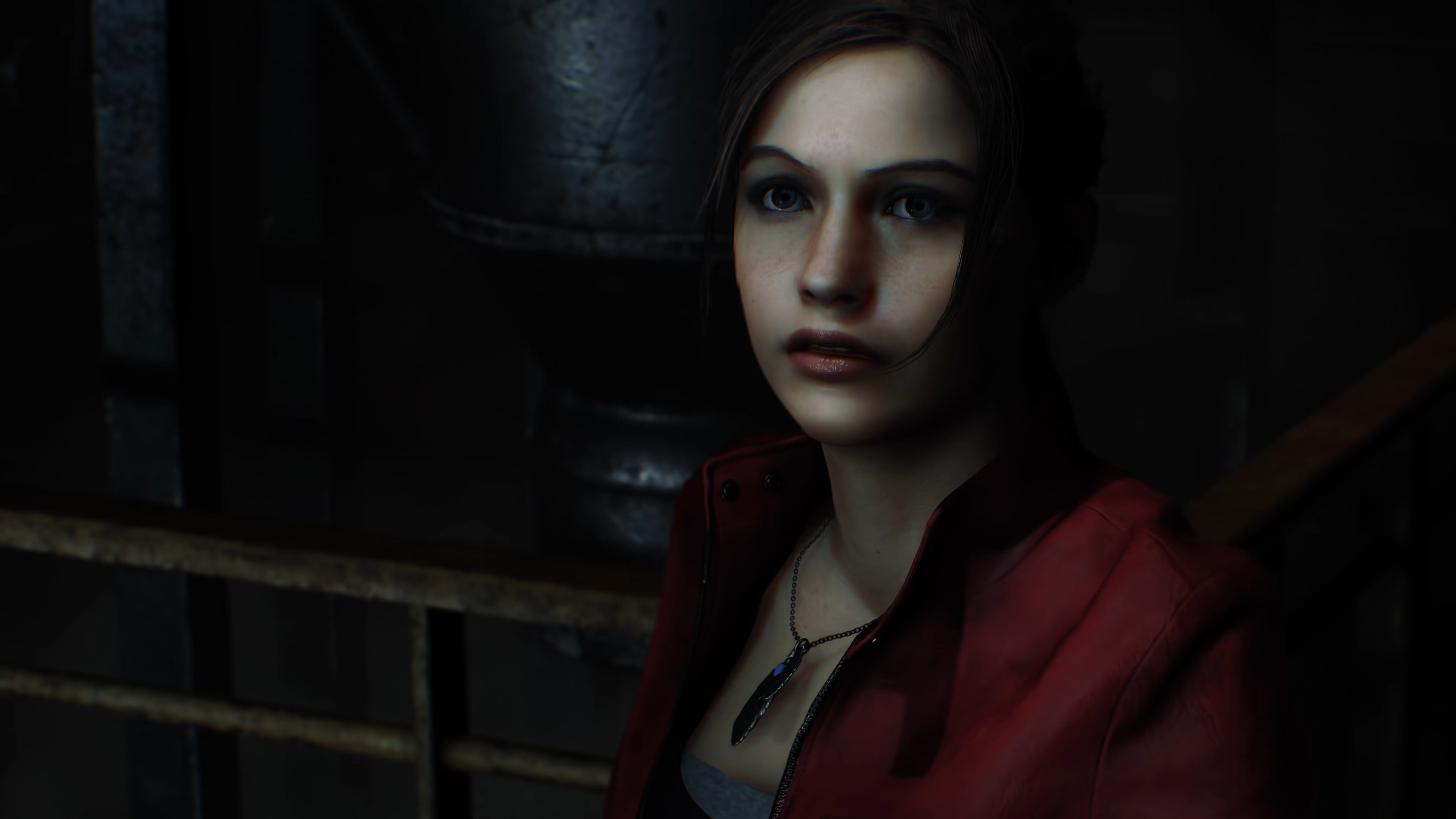 General 3840x2160 Resident Evil 2 video games Claire Redfield Leon Kennedy Capcom Racoon City Resident Evil face women video game characters