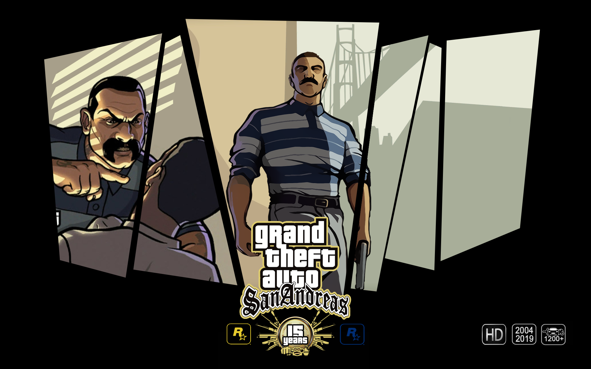 General 1920x1200 Grand Theft Auto Grand Theft Auto: San Andreas Games posters GTA anniversary video games Pricedown Rockstar Games