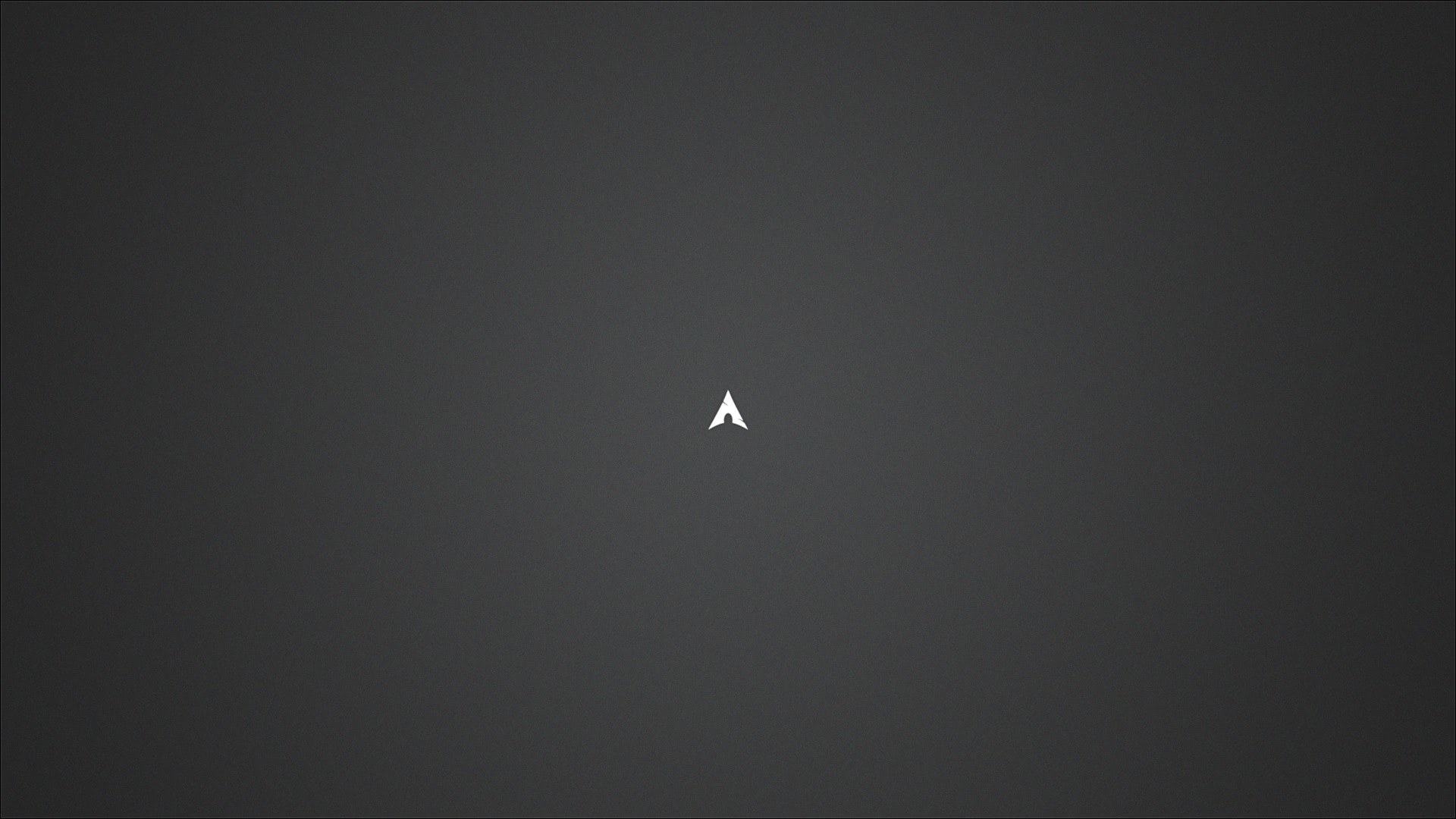 General 1920x1080 minimalism dark background Arch Linux