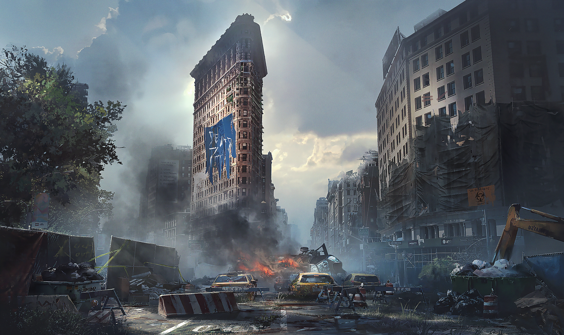 General 1920x1141 CGI matte painting concept art illustration city apocalyptic Giao Nguyen