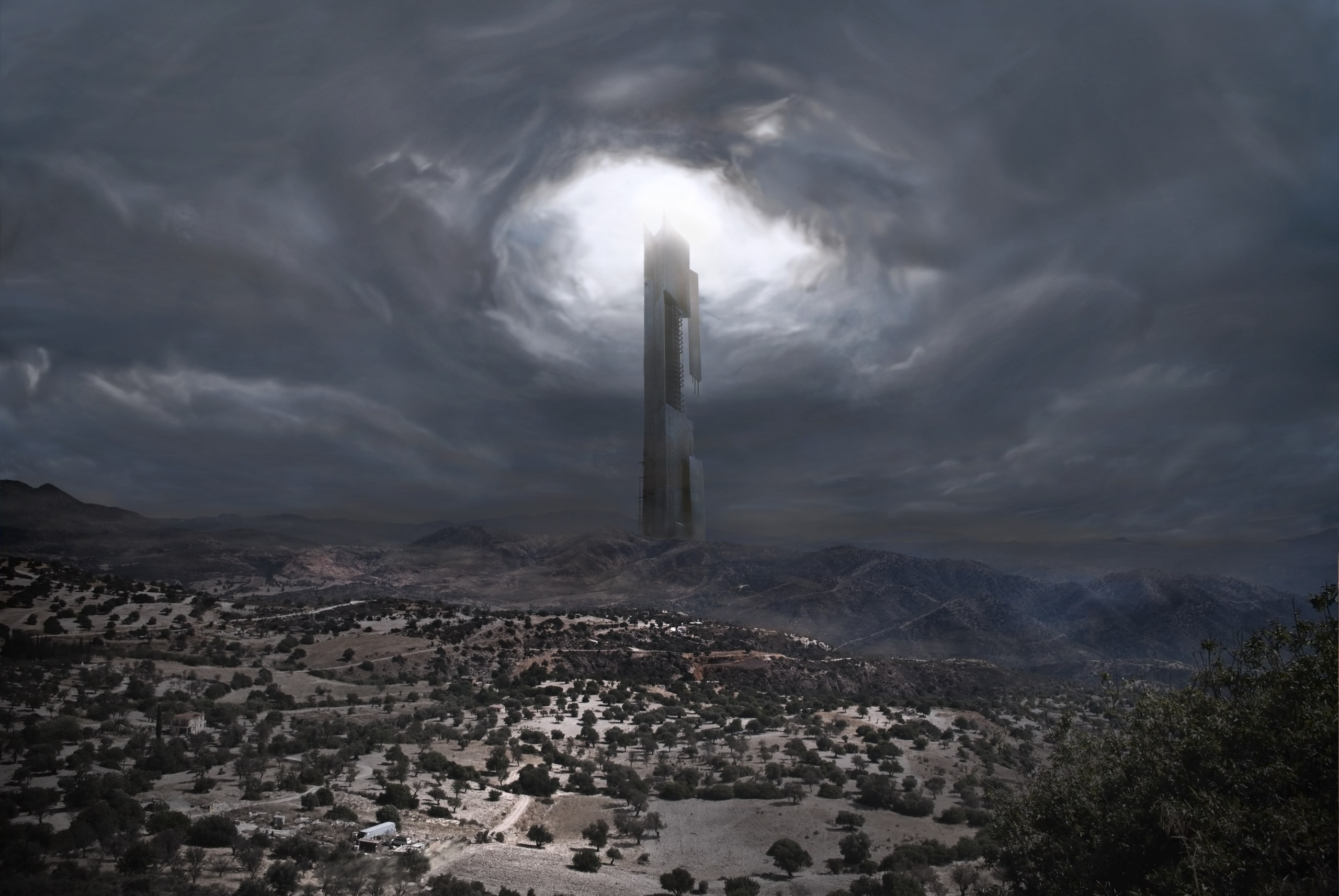 General 2560x1714 tower Half-Life 2 Citadel video games sky