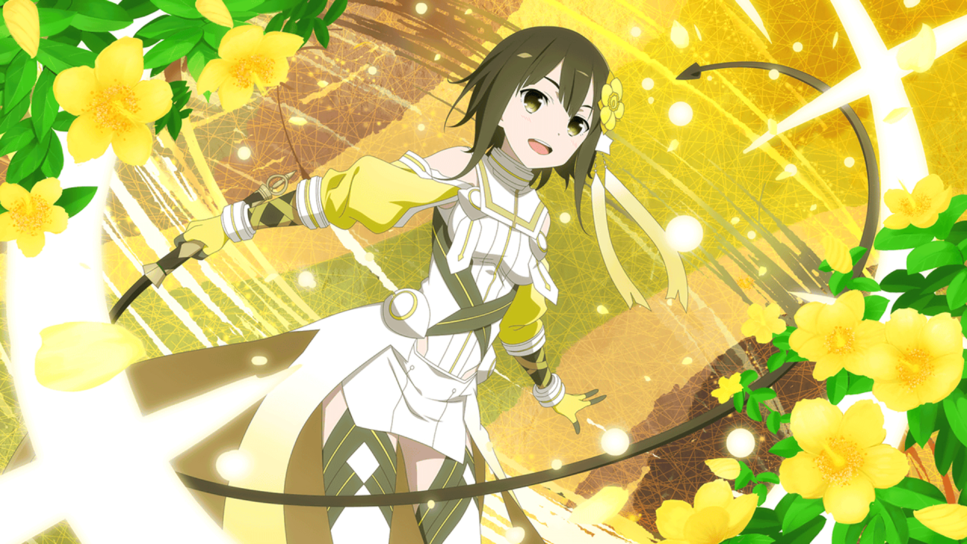Anime 1920x1080 hypericum yellow white green