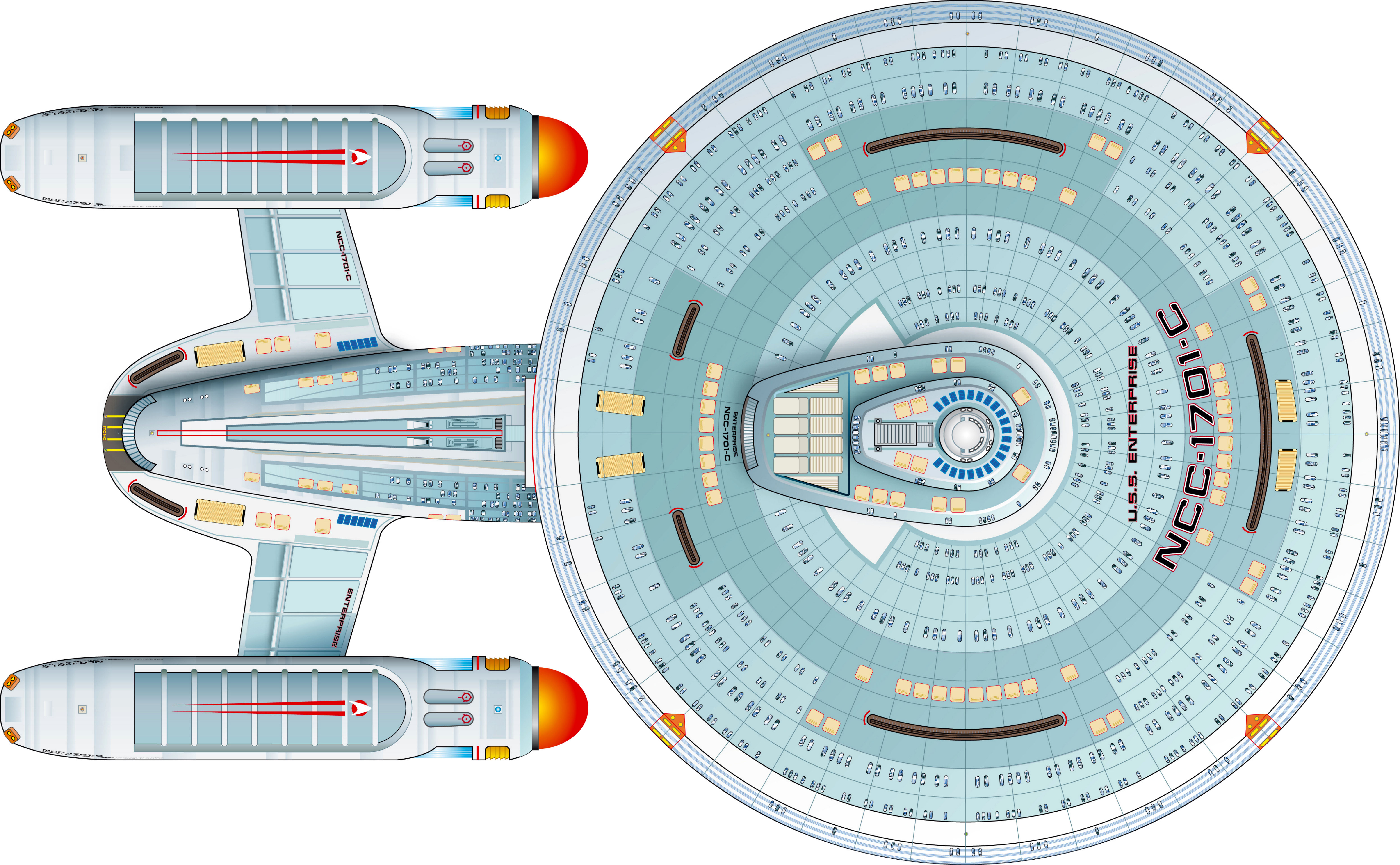 General 6214x3838 Star Trek spaceship Star Trek Ships USS Enterprise NCC 1701 C science fiction vehicle digital art