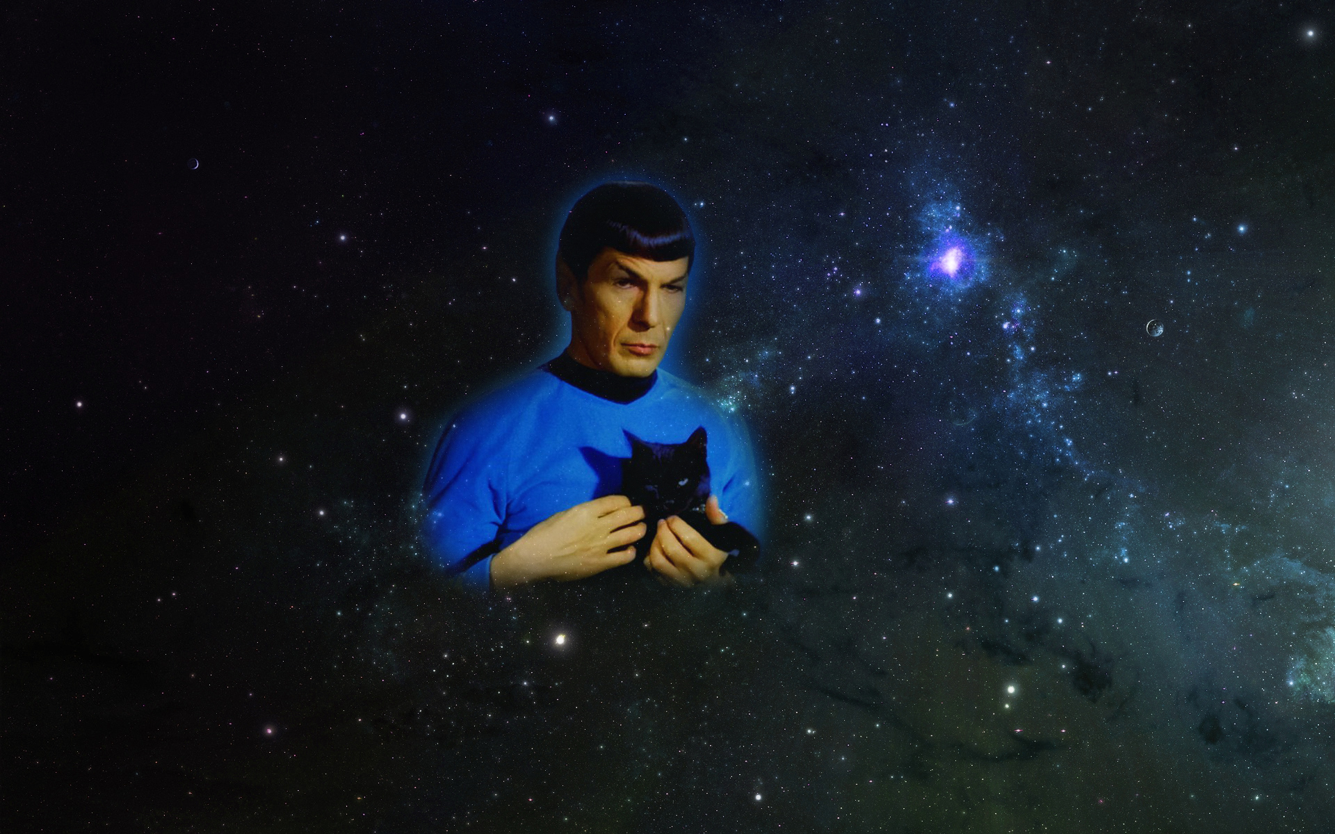 General 1920x1200 Spock Star Trek space cats TV series science fiction vulcan
