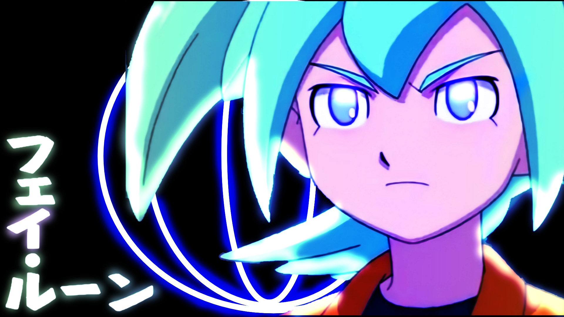 Anime 1920x1080 anime anime boys Inazuma Eleven Nintendo blue hair blue eyes face cyan hair cyan