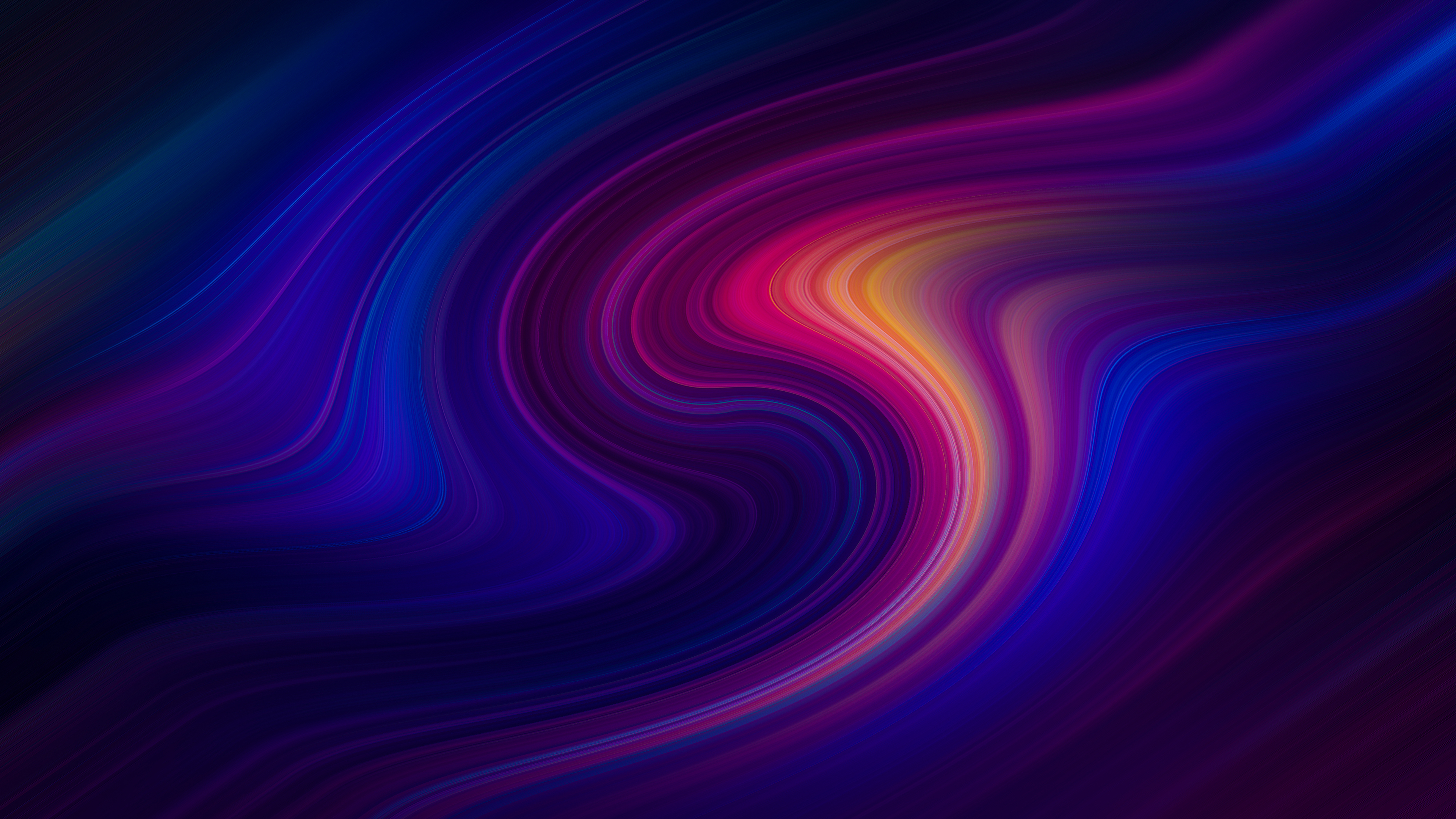 General 3840x2160 abstract swirls shapes digital art colorful