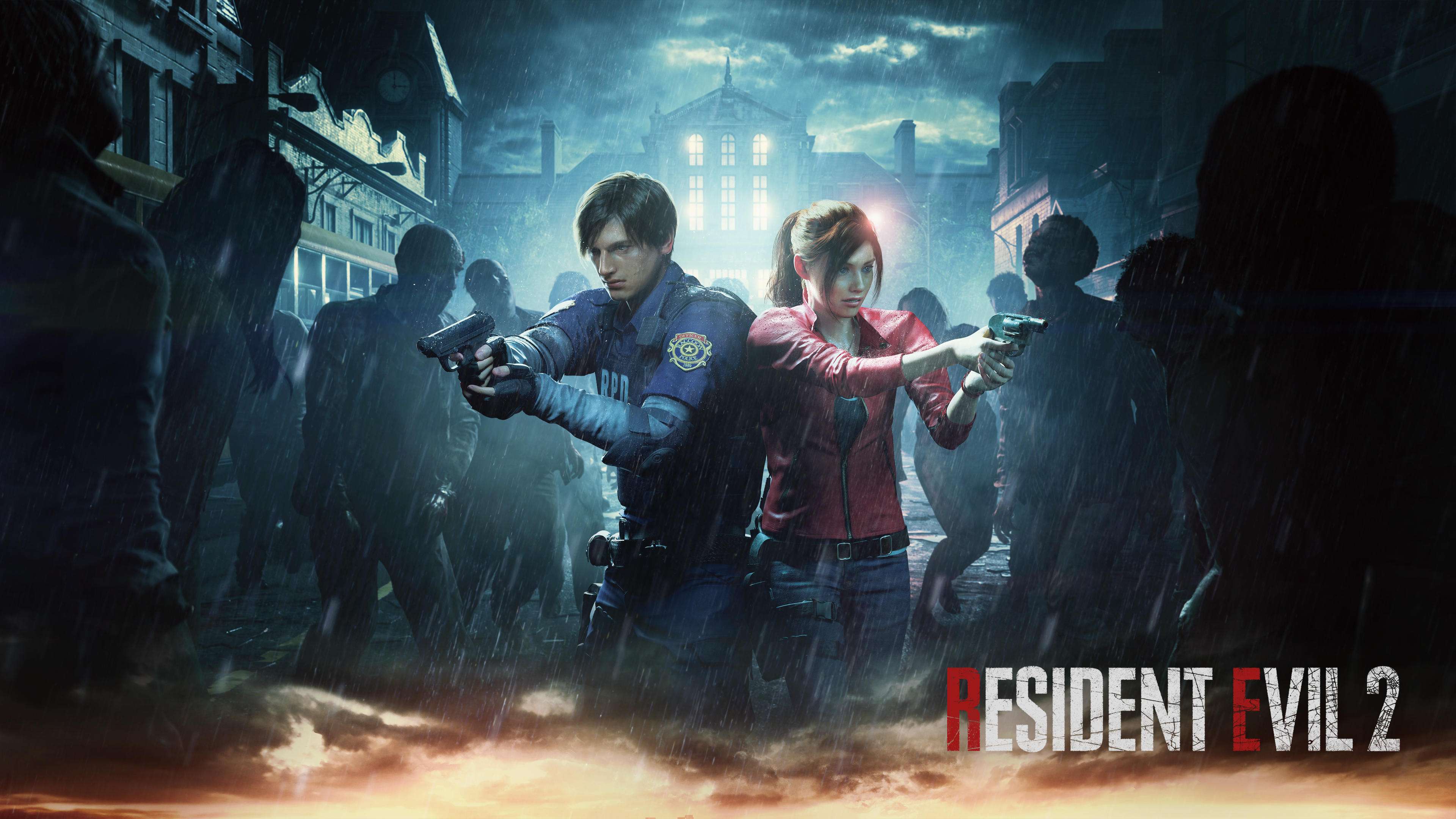 General 3840x2160 Resident Evil 2 Remake horror Capcom Resident Evil video games video game characters Leon Kennedy Claire Redfield