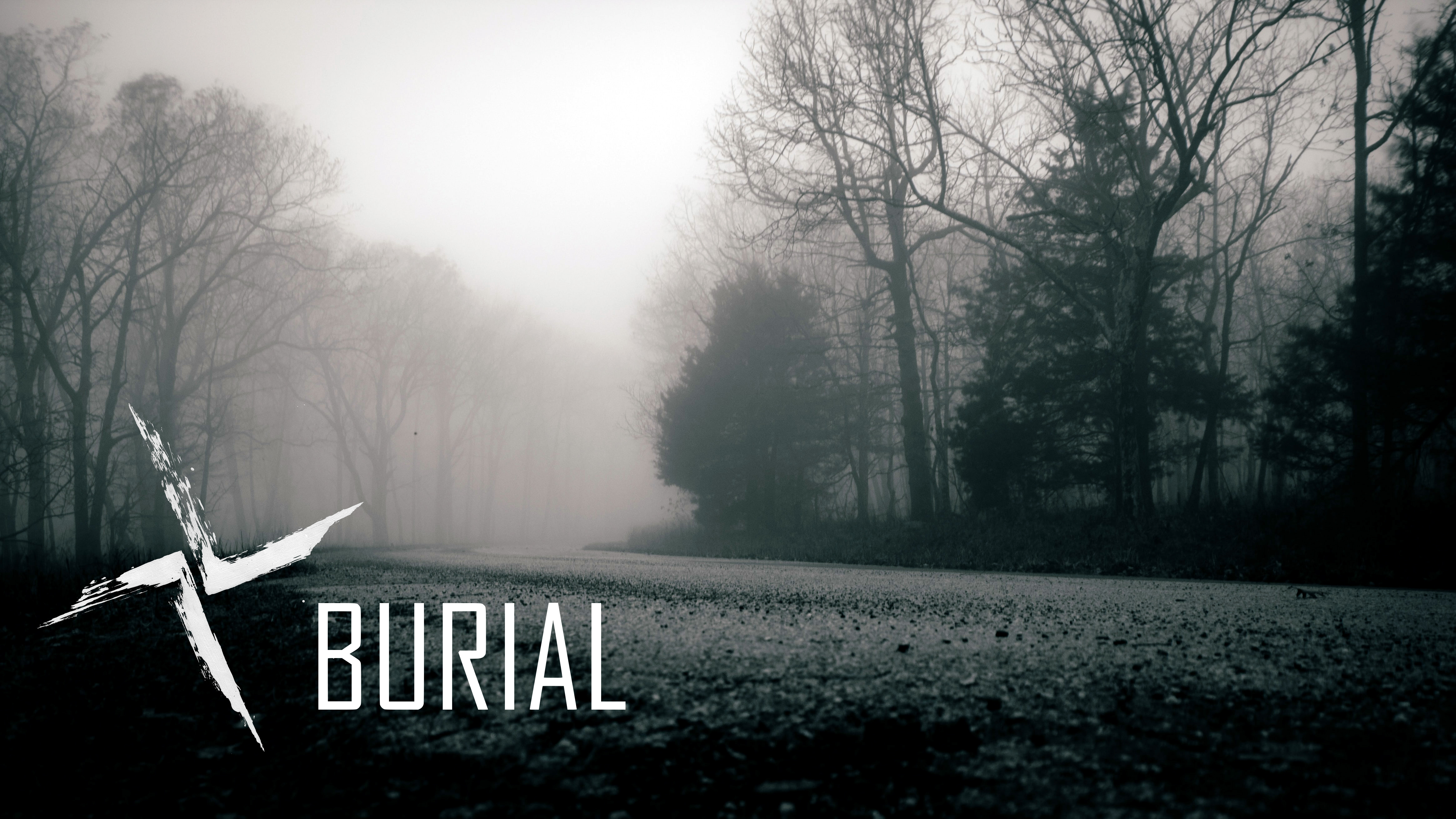 General 4660x2621 Burial logo electronic music dubstep road outdoors mist music monochrome low light
