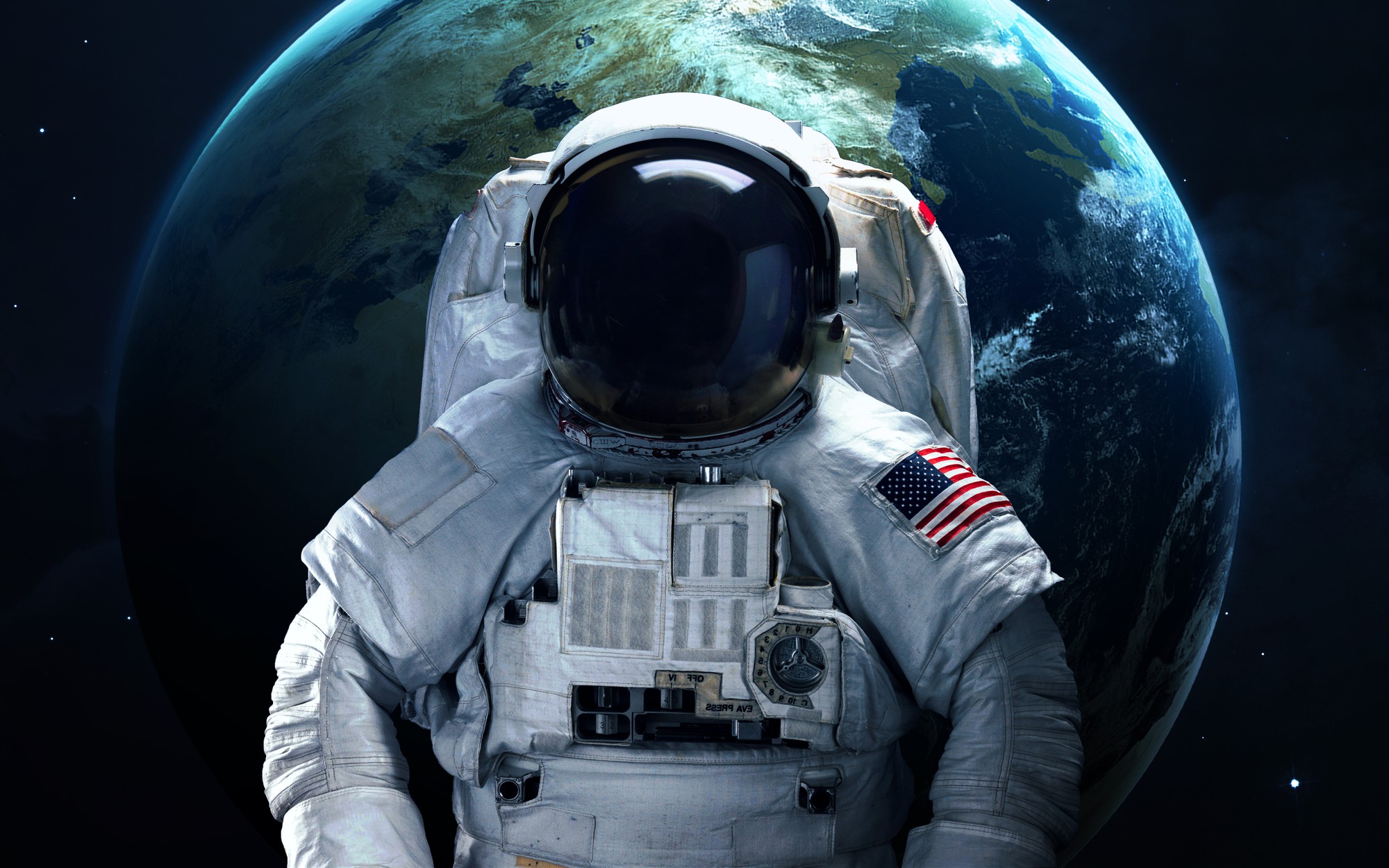 General 2000x1250 astronaut spacesuit planet space digital art