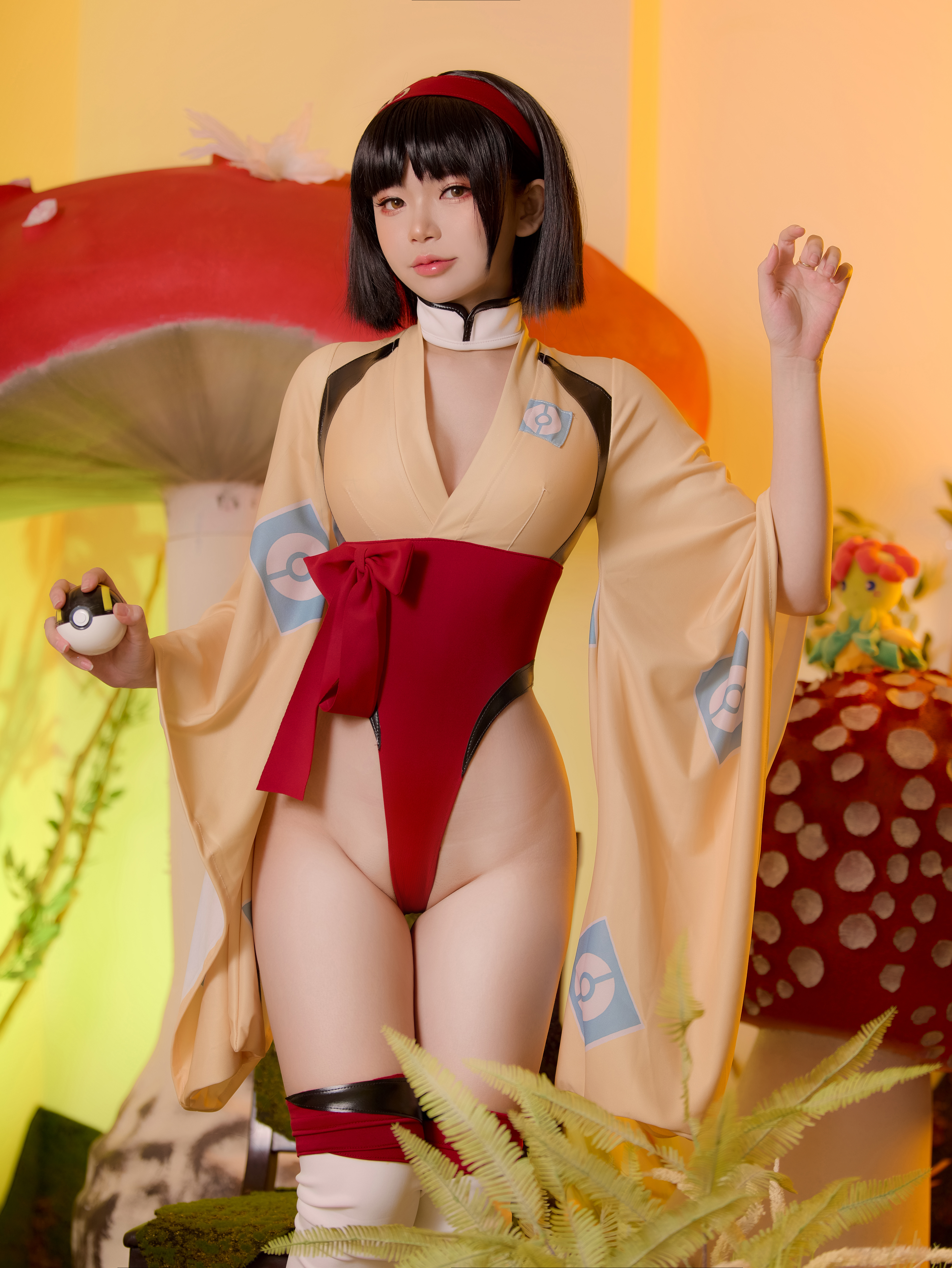 People 3753x5000 ZinieQ women model Asian cosplay Erika (Pokemon) Pokémon anime anime girls women indoors