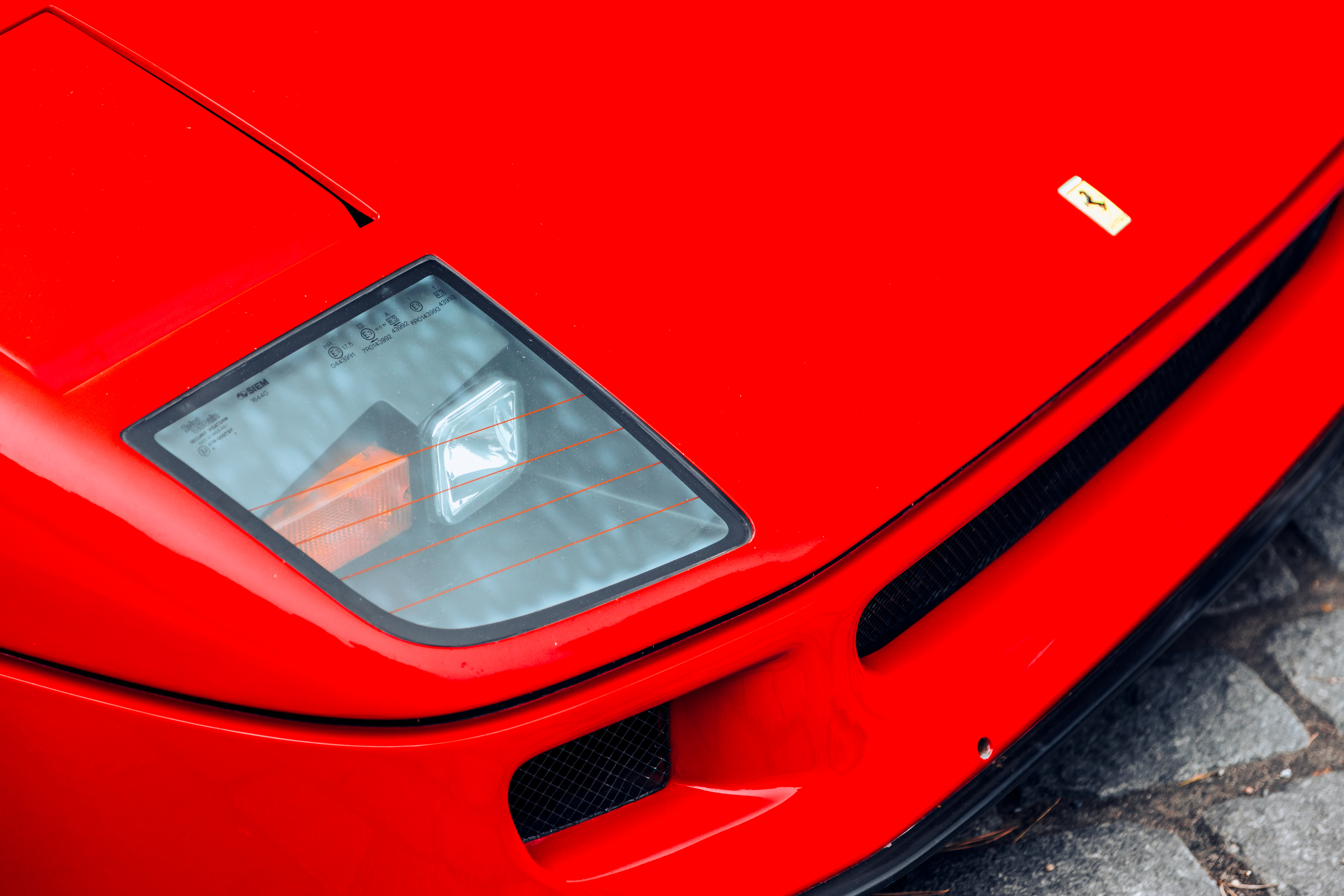 General 6720x4480 car Ferrari Ferrari F40 headlights red italian cars Stellantis mid-engine