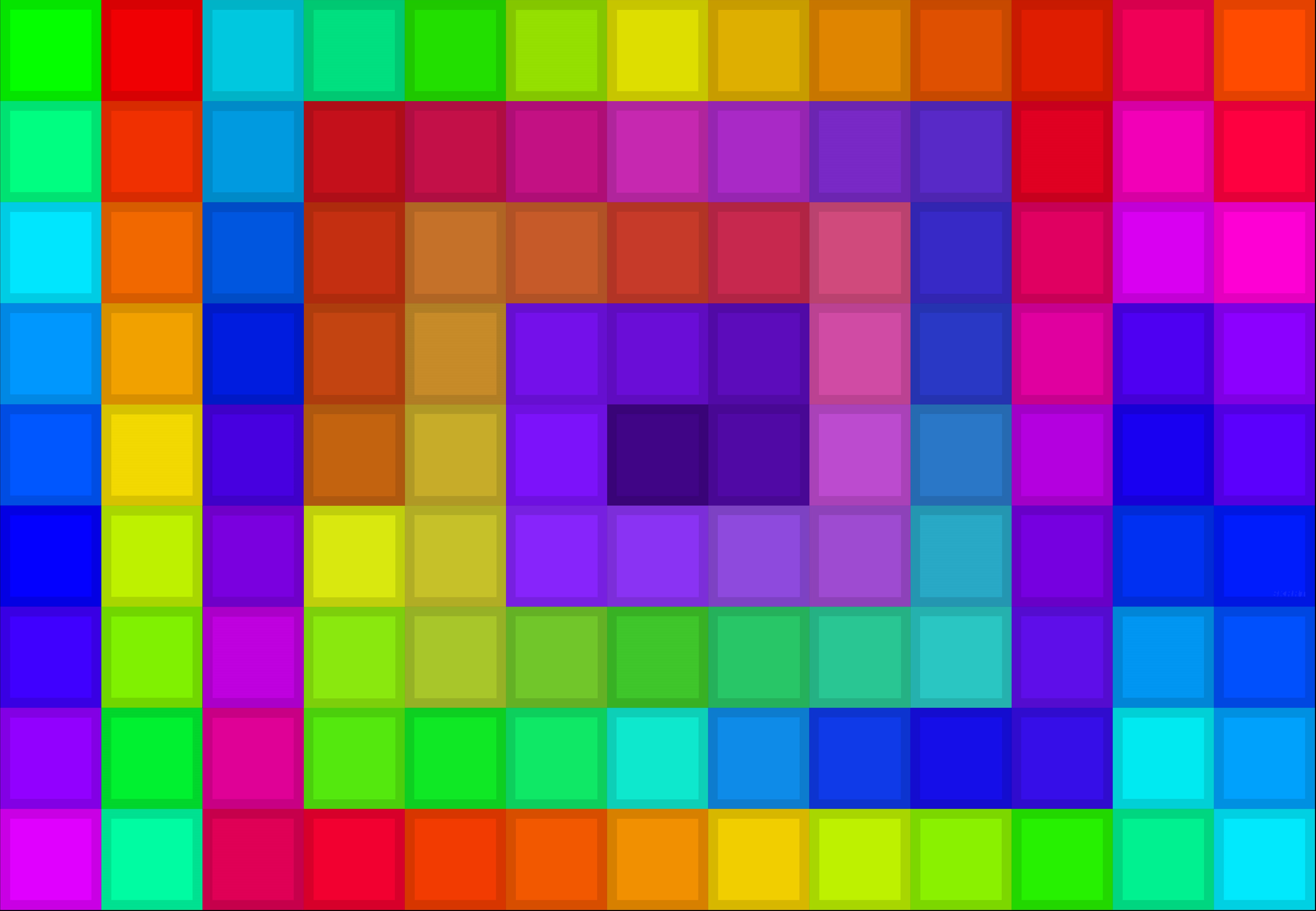 General 6636x4594 abstract digital art square colorful rainbows minimalism