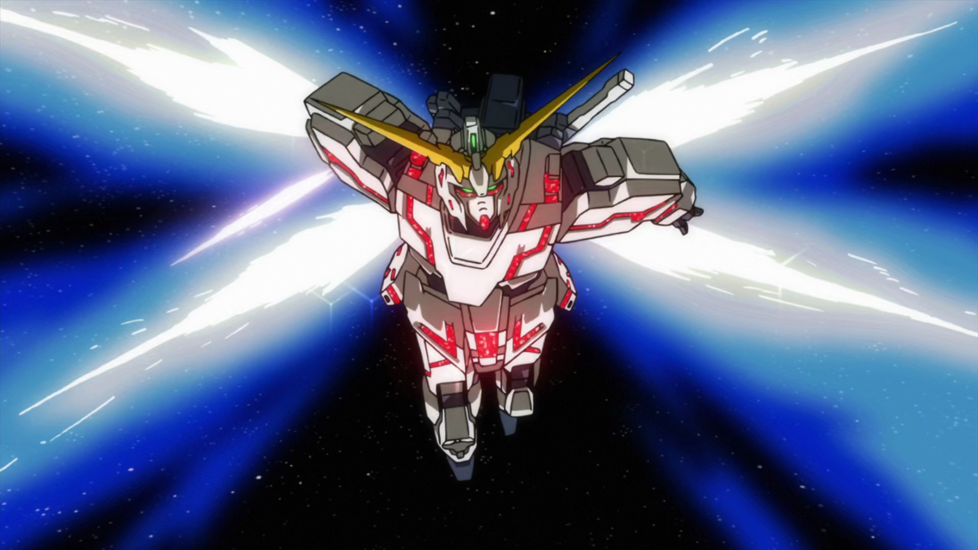 Anime 1920x1080 Gundam Mobile Suit Gundam Unicorn space Anime screenshot anime mechs
