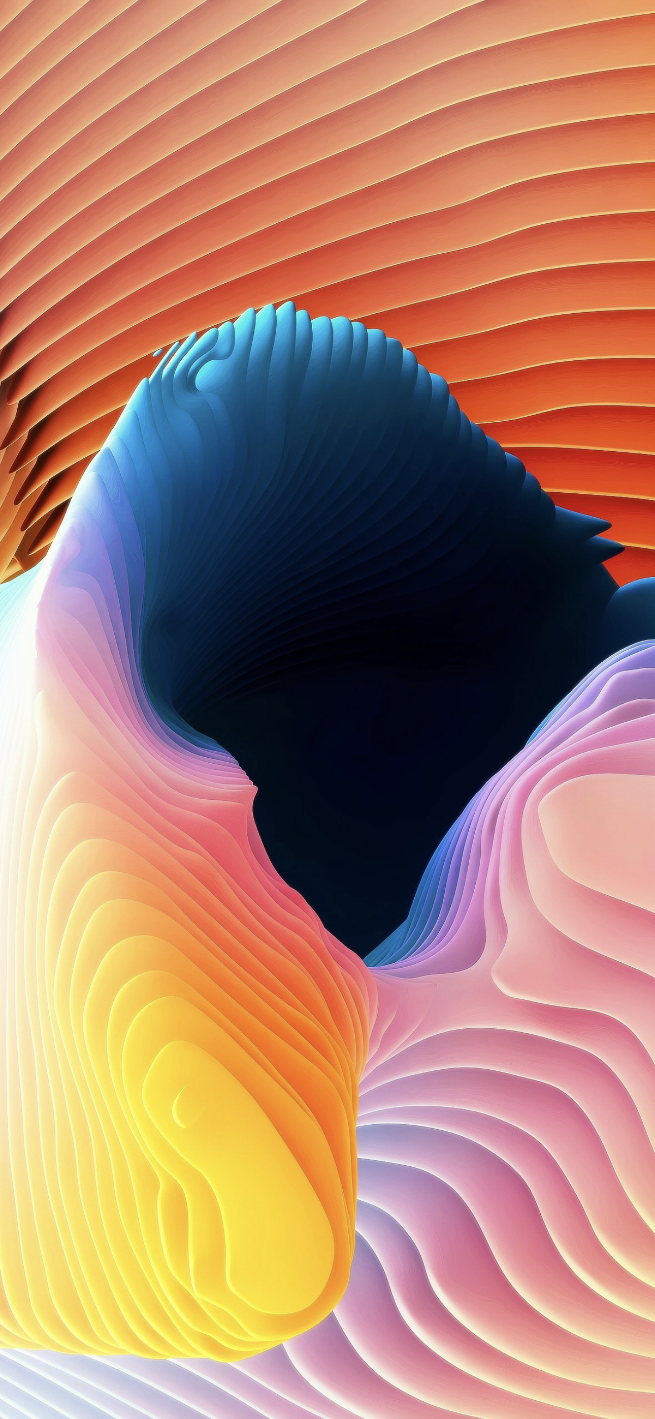 General 1290x2796 abstract colorful portrait display 3D Abstract