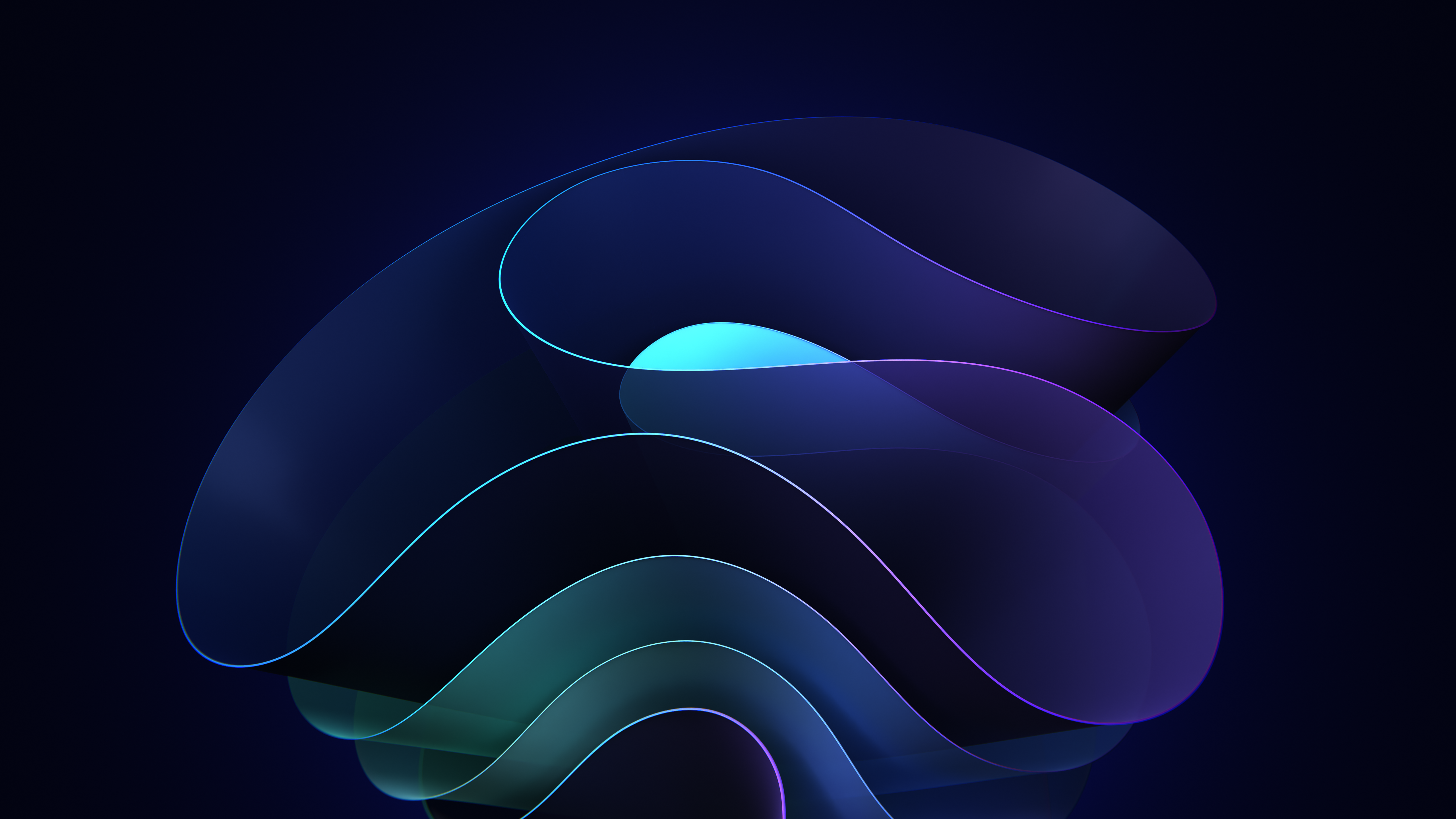 General 5120x2880 minimalism Windows 11 abstract 3D Abstract blue