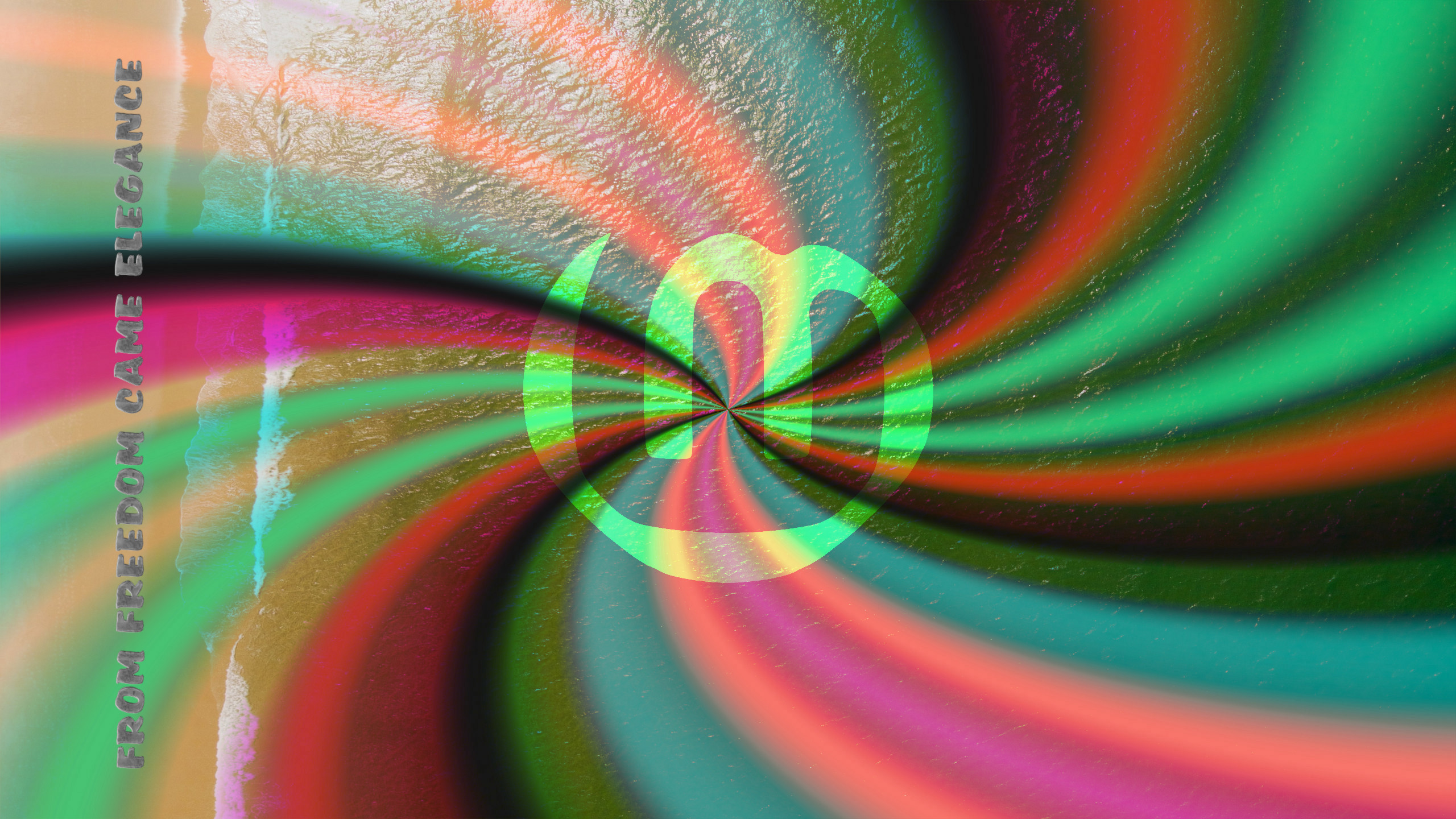 General 2560x1440 Linux Linux Mint technology digital art text operating system colorful swirls logo