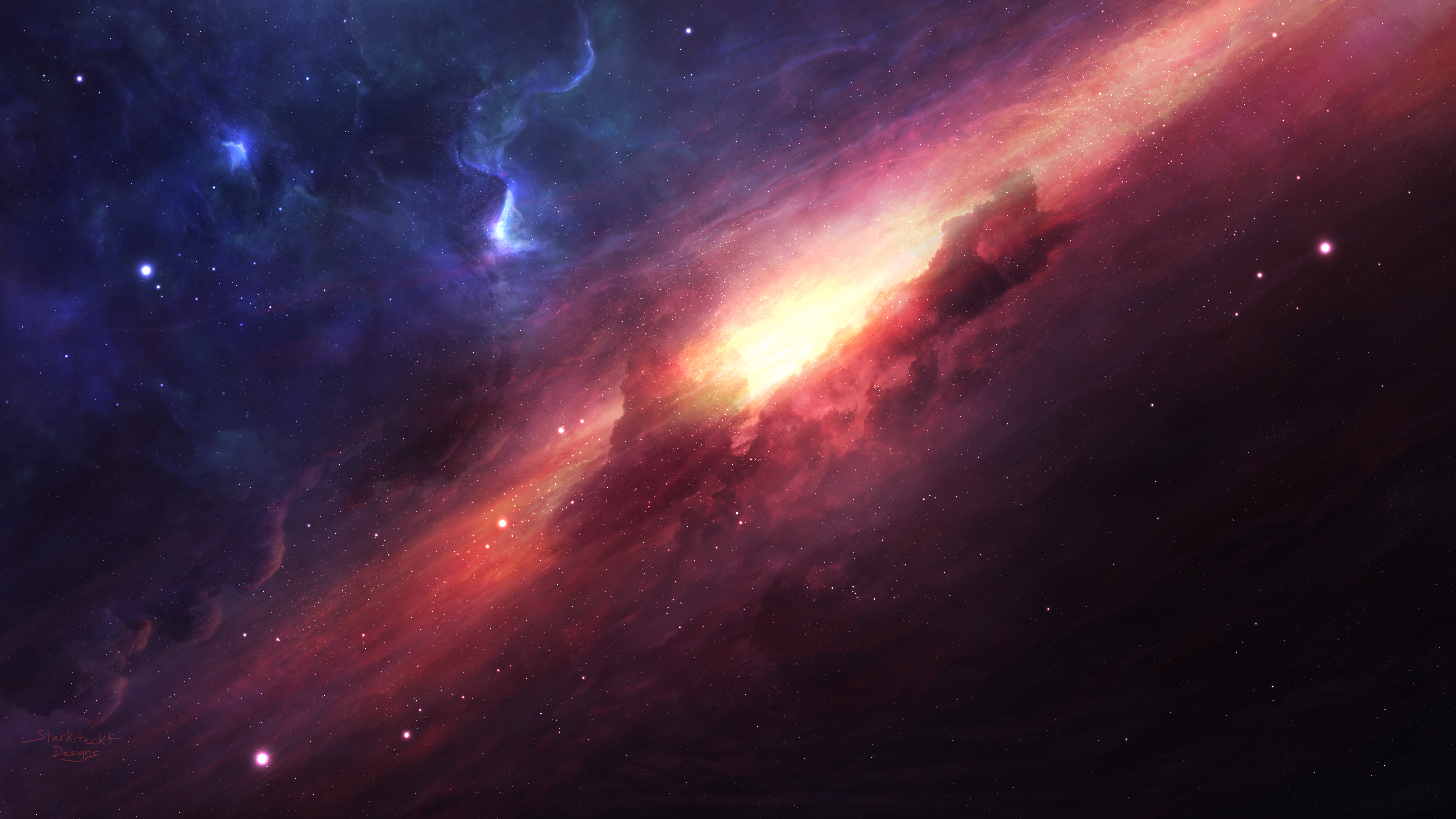 General 5120x2880 Starkiteckt space stars nebula